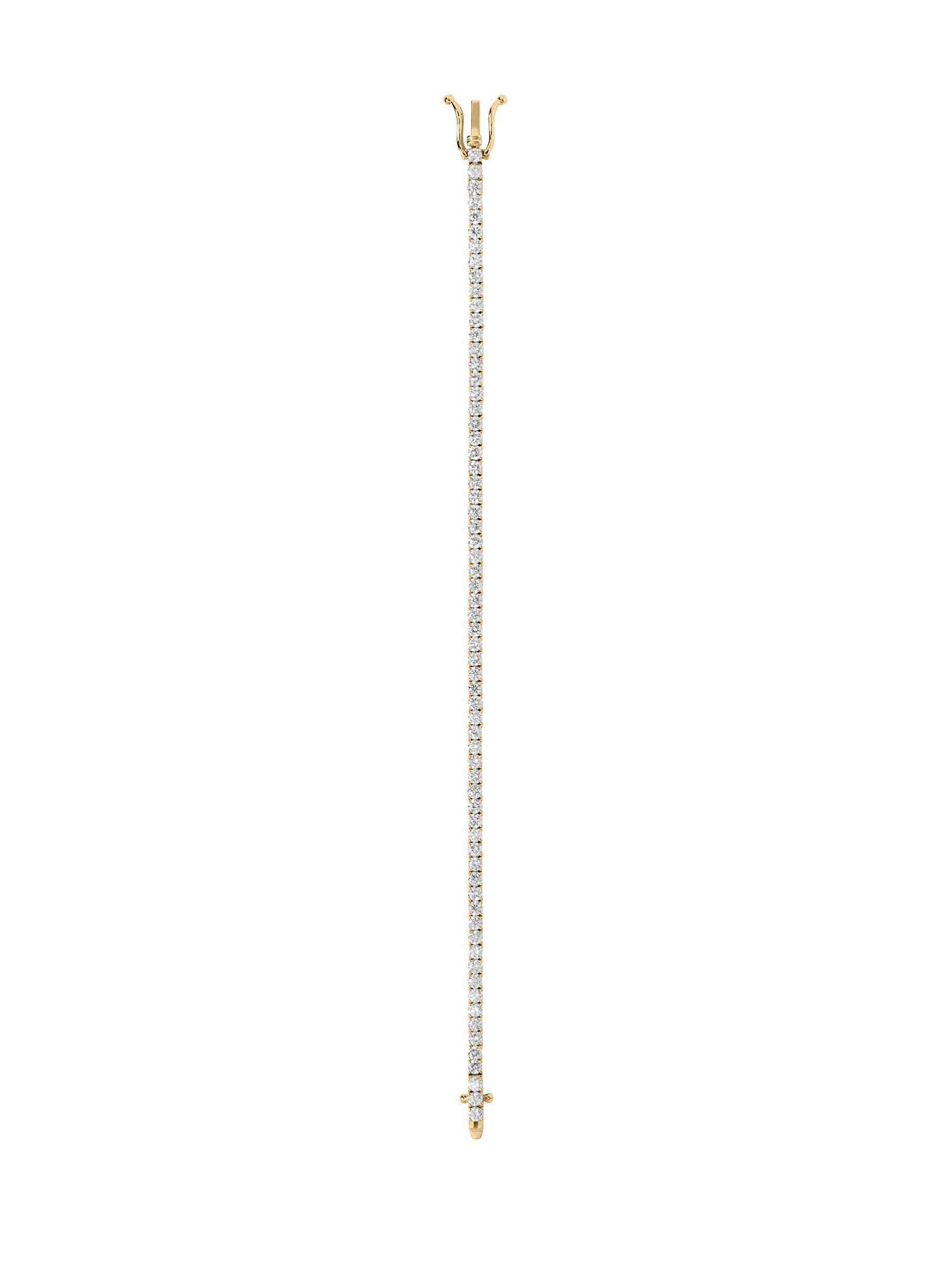 14K KATE RIVIÈRE BRACELET IN 2.5MM LAB DIAMOND, 14K YELLOW GOLD
