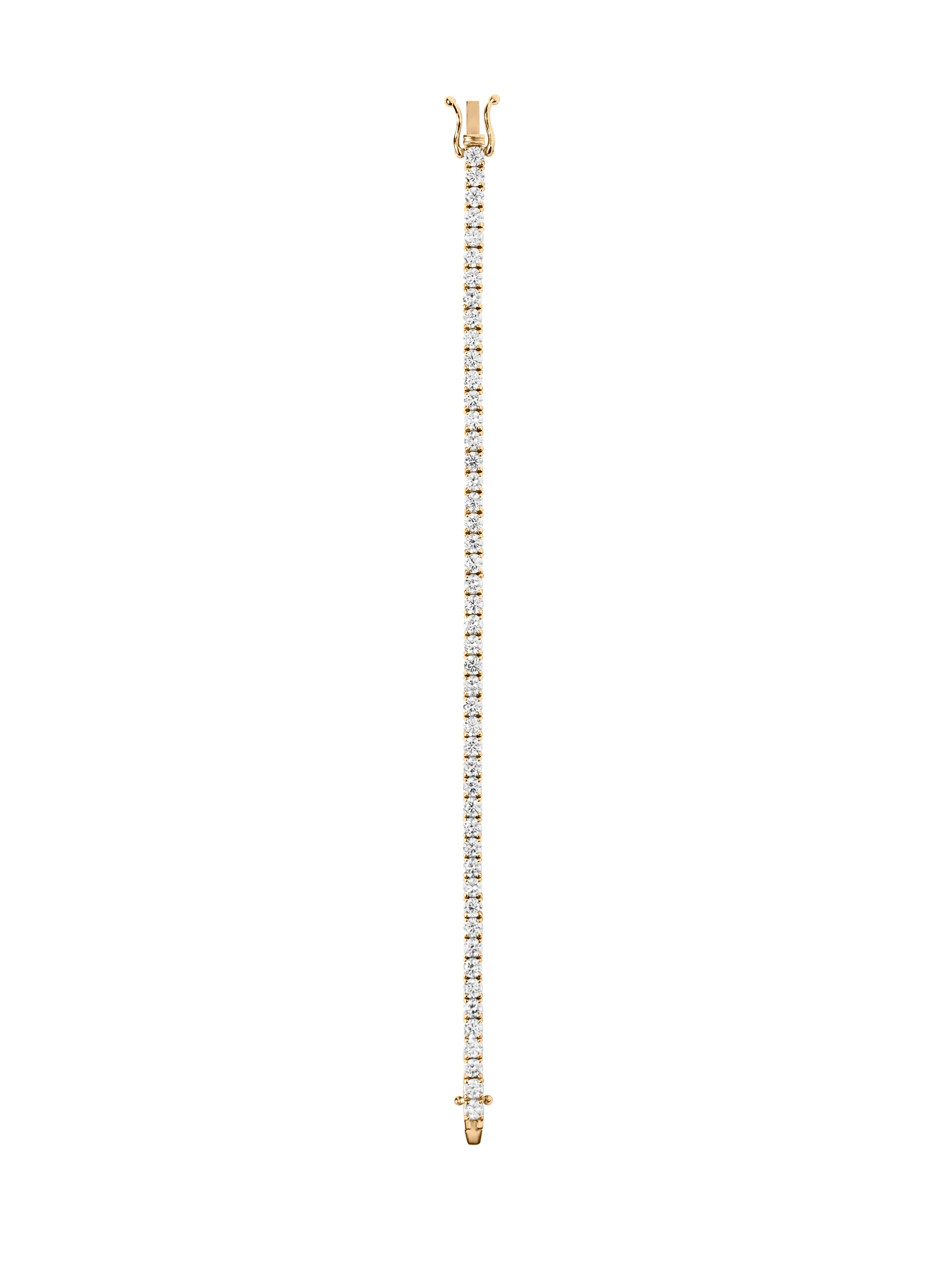 14K KATE RIVIÈRE BRACELET IN 3MM LAB DIAMOND, 14K YELLOW GOLD