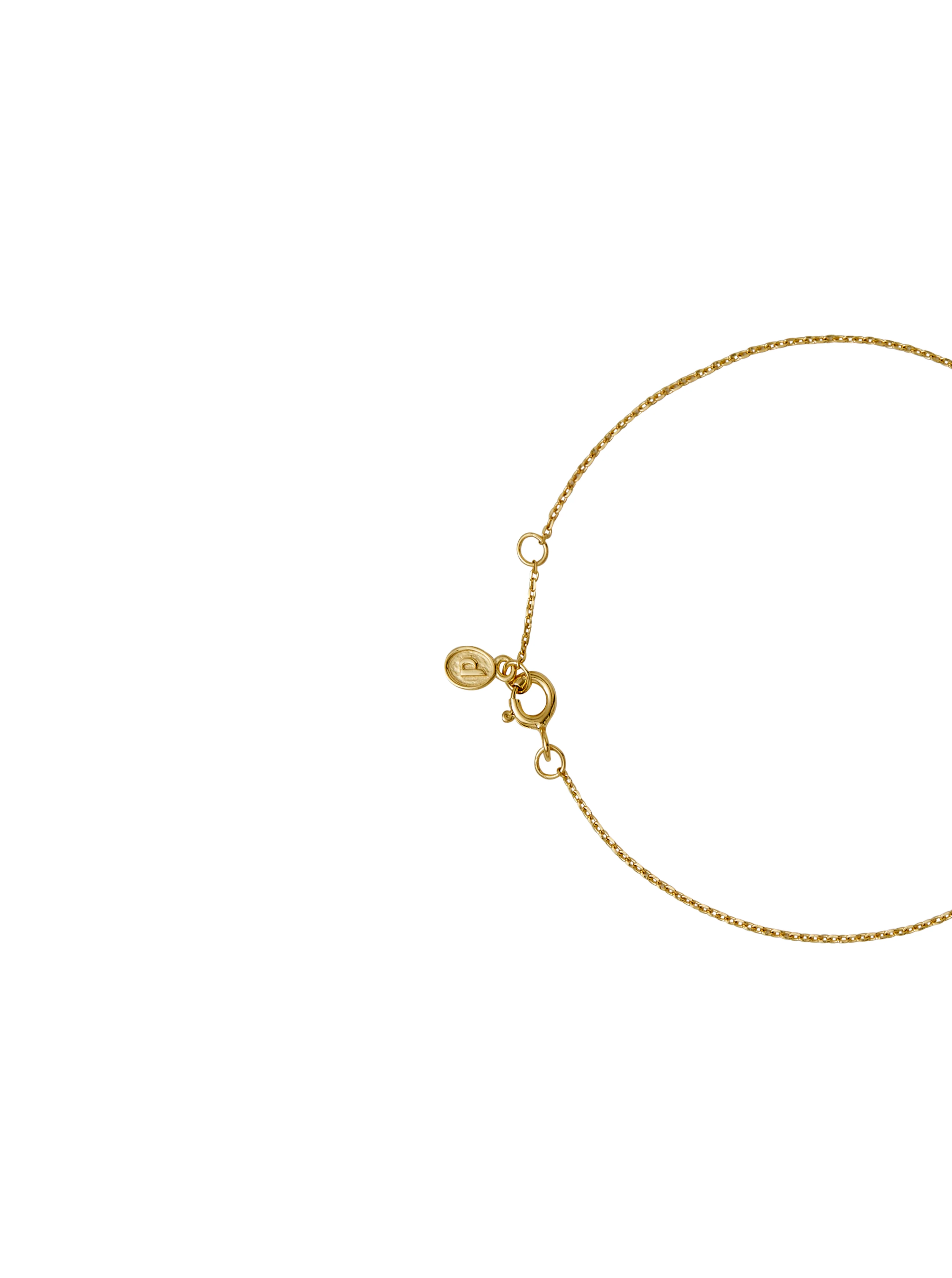 BAGUETTE CHAIN BRACELET IN LAB YELLOW SAPPHIRE, 18K GOLD VERMEIL - Image 2