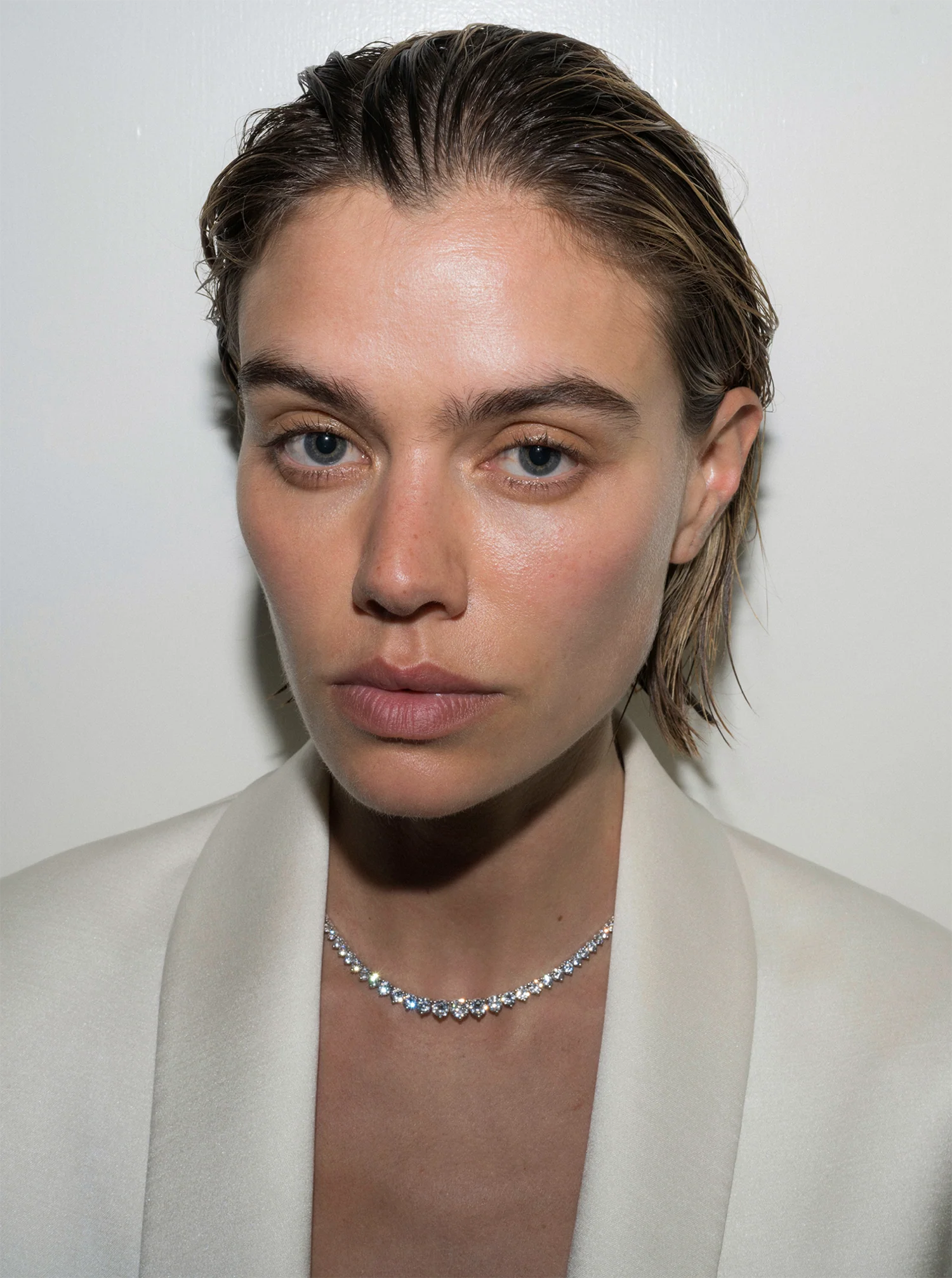 CAMPBELL RIVIÈRE NECKLACE IN LAB WHITE SAPPHIRE, STERLING SILVER - Image 4