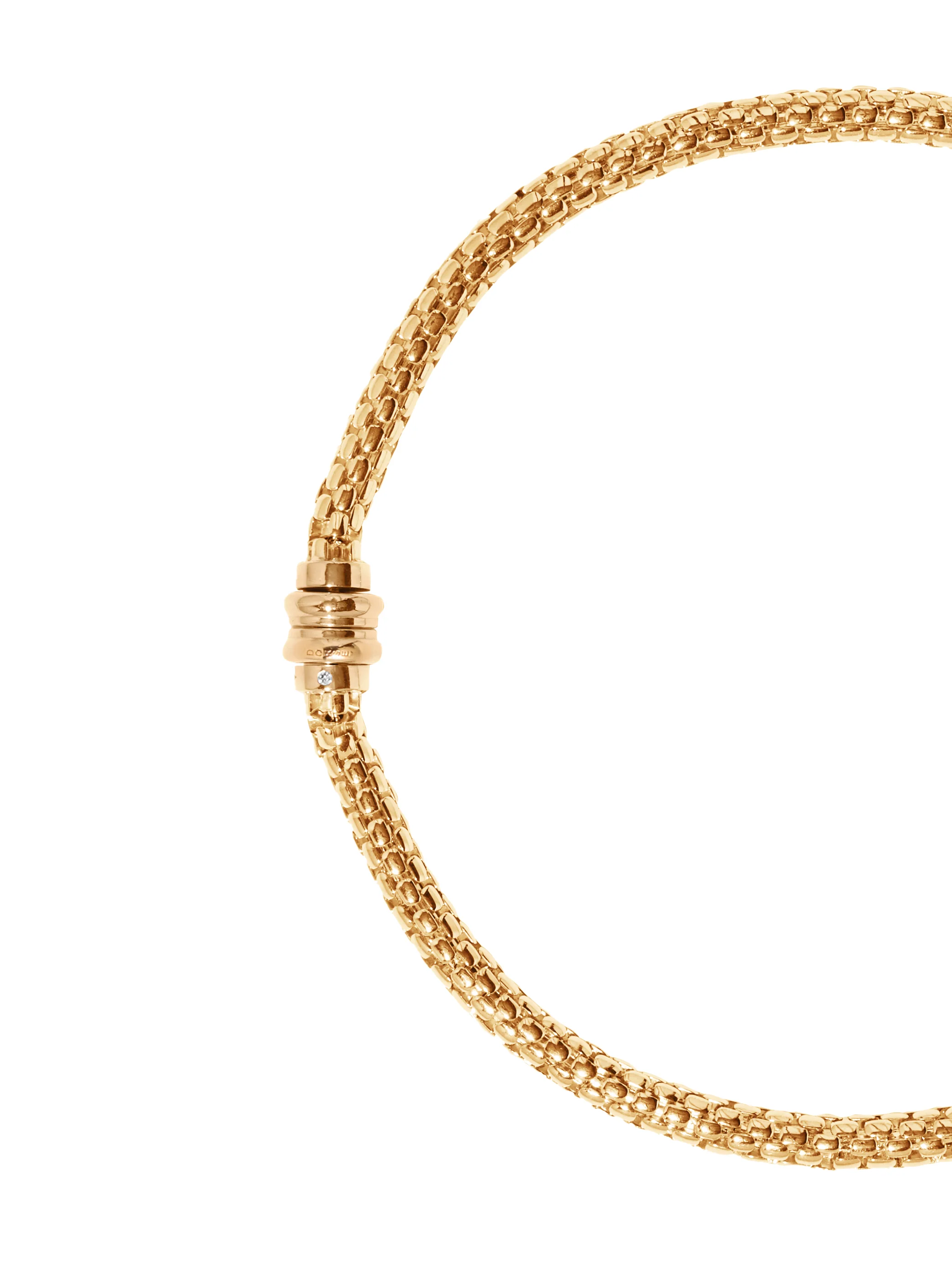 CASTA NECKLACE WITH LAB DIAMOND ACCENT, 18K GOLD VERMEIL - Image 2