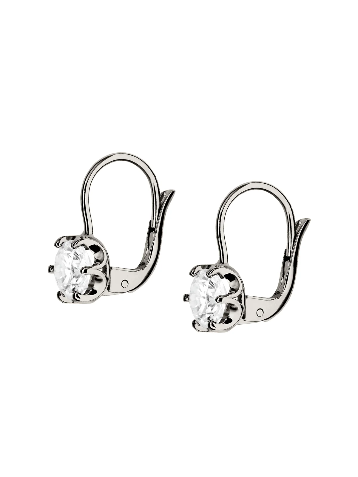 CECILIA EARRINGS IN MOISSANITE, STERLING SILVER - Image 2