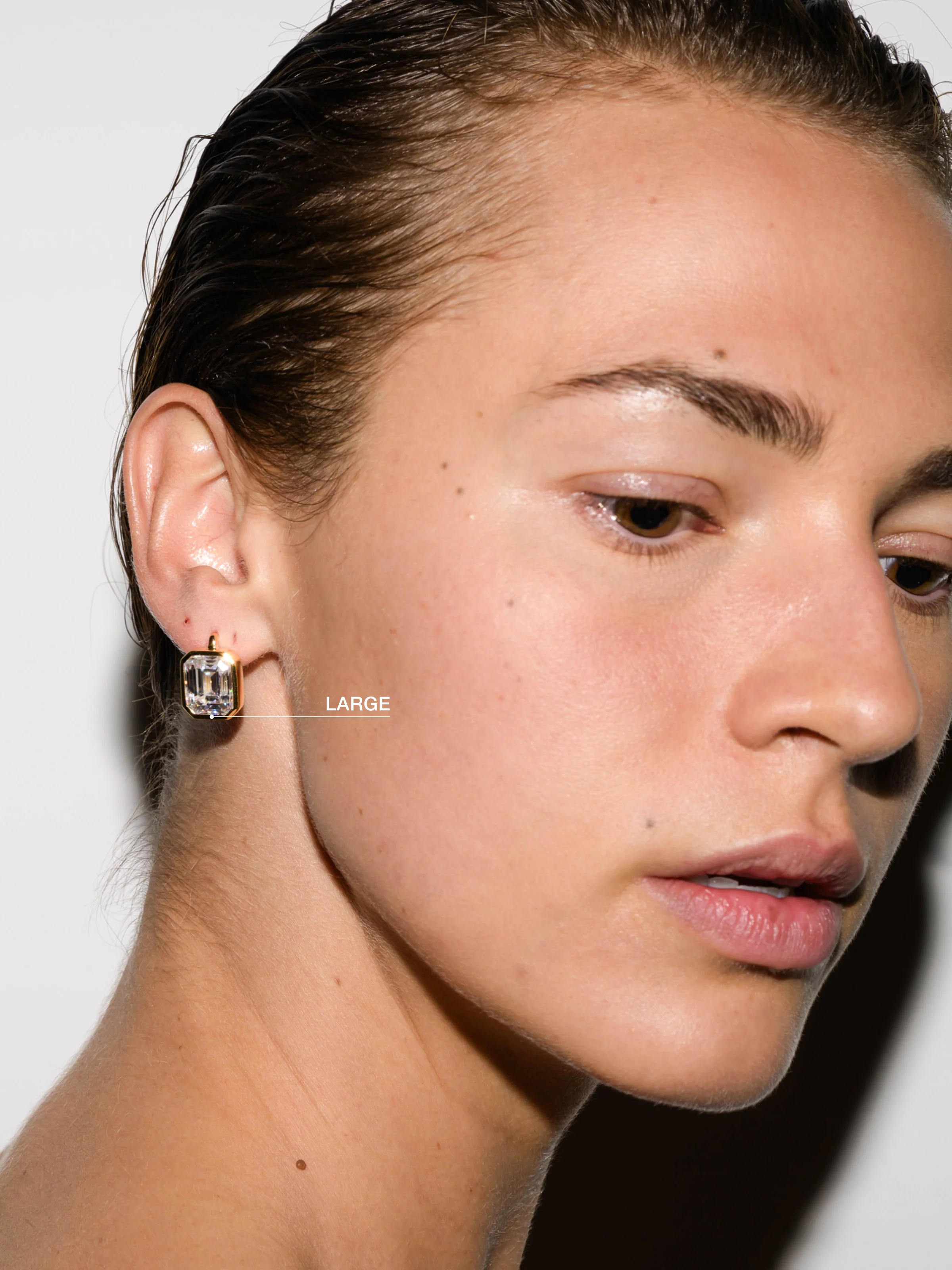 ODETTE EARRINGS IN MOISSANITE, STERLING SILVER - Image 4