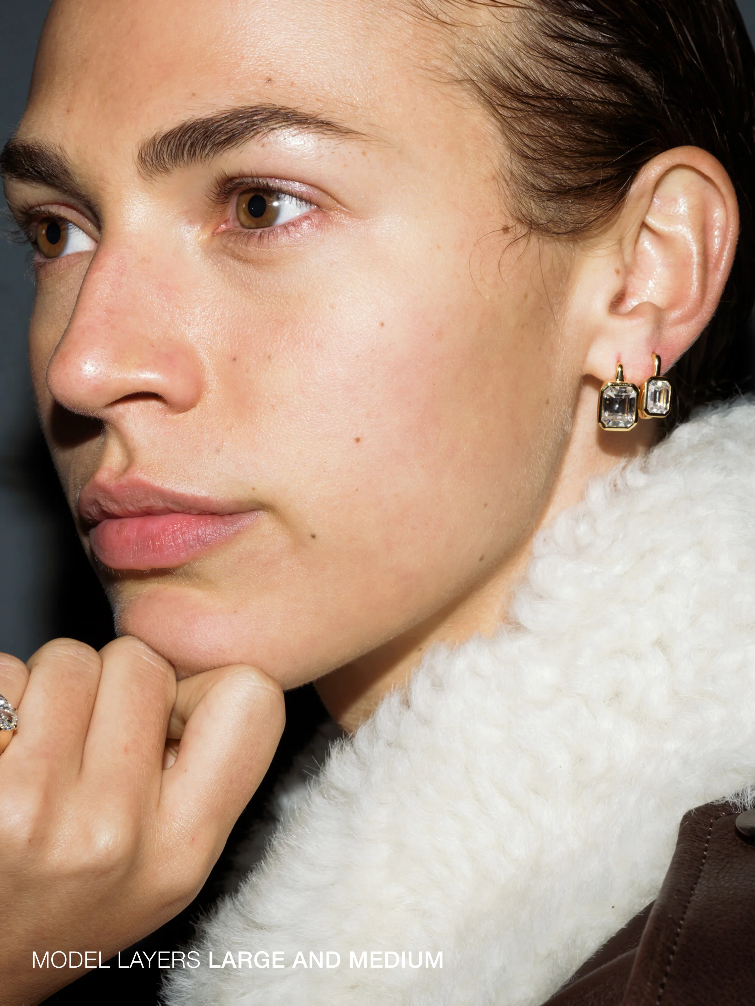 ODETTE EARRINGS IN MOISSANITE, STERLING SILVER - Image 7