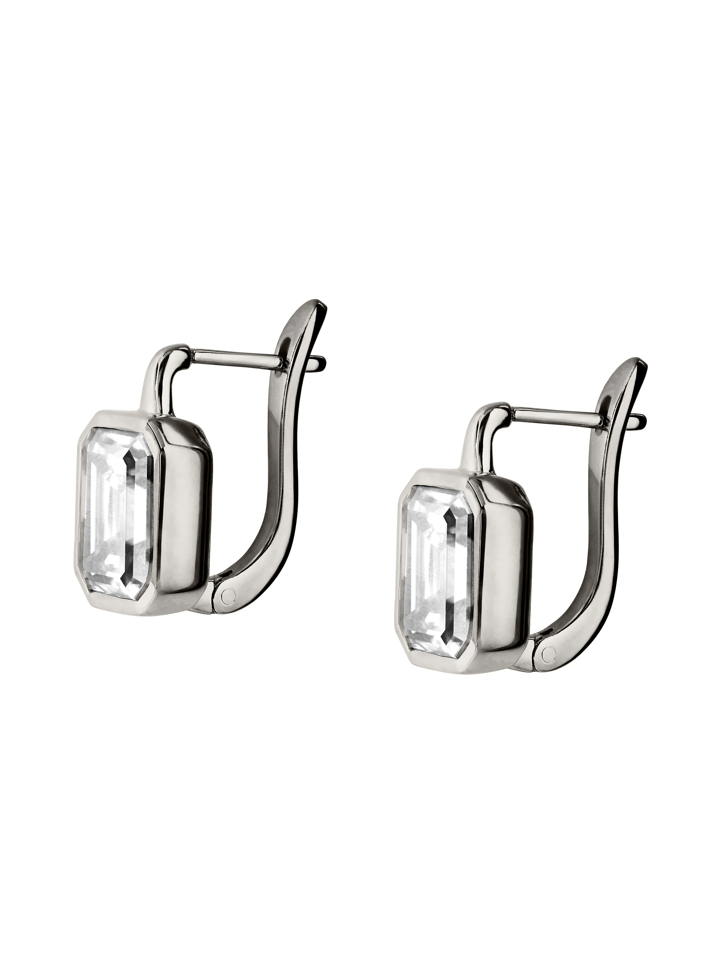 ODETTE EARRINGS IN MOISSANITE, STERLING SILVER - Image 2