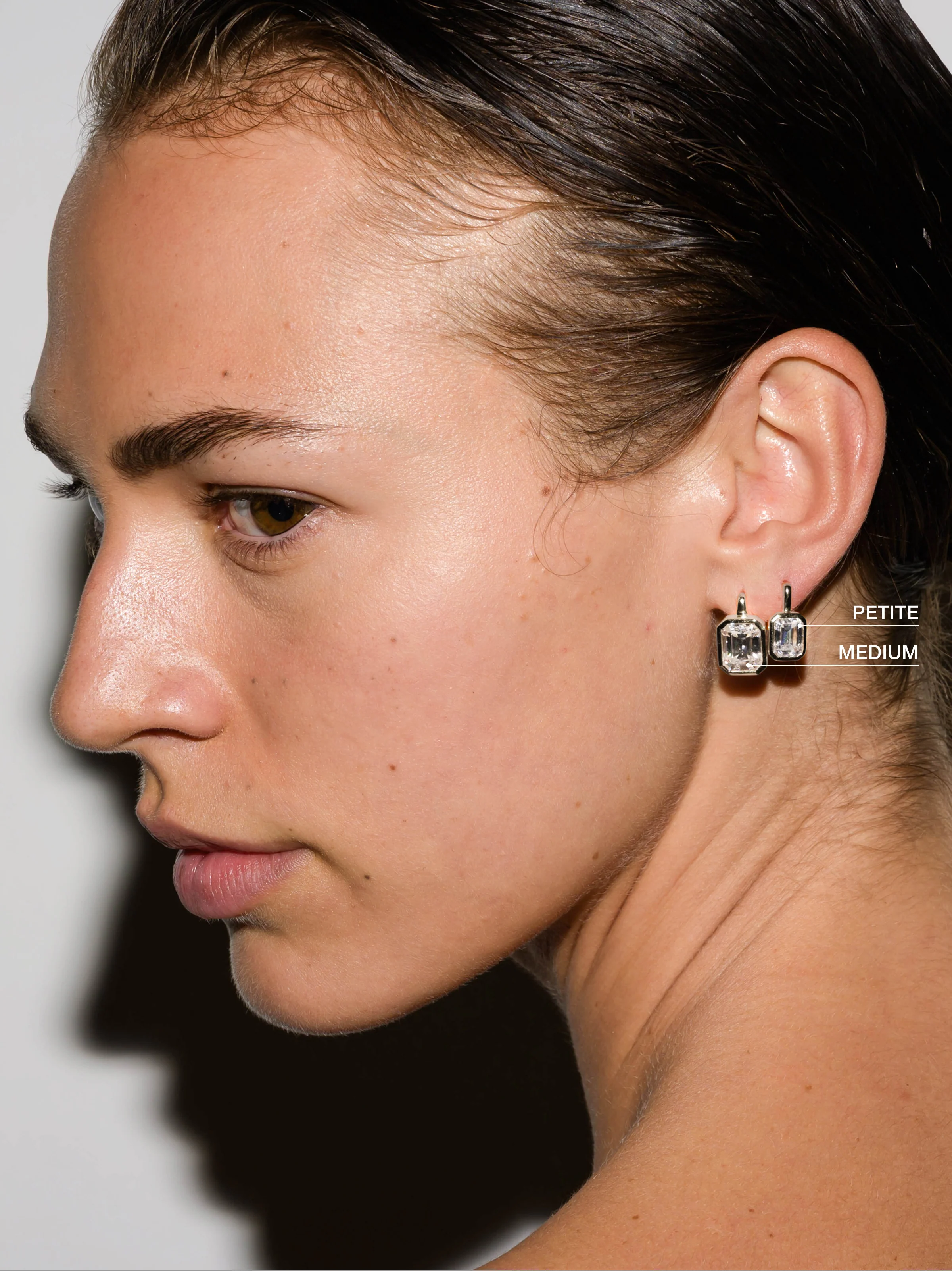 ODETTE EARRINGS IN MOISSANITE, STERLING SILVER - Image 3