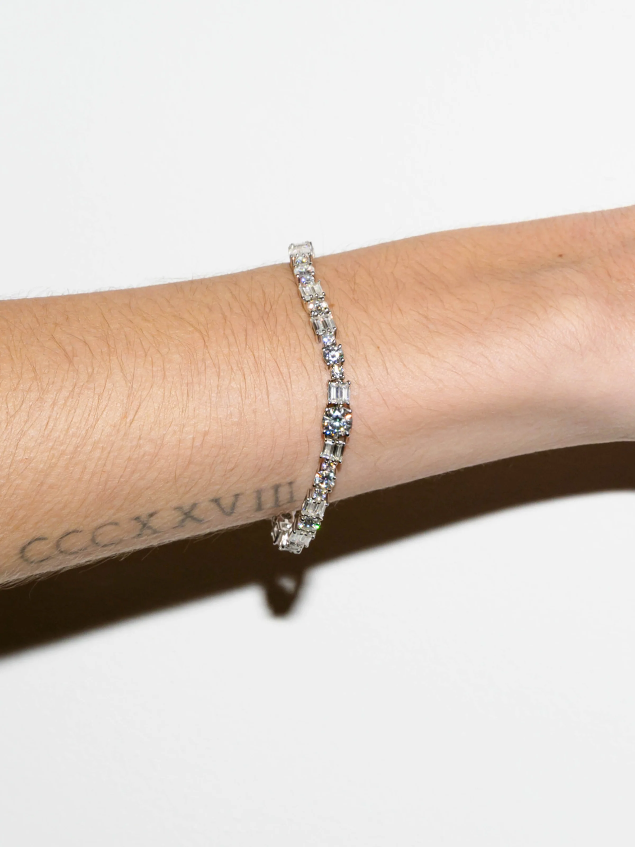 EMME RIVIÈRE BRACELET IN MOISSANITE, STERLING SILVER - Image 3
