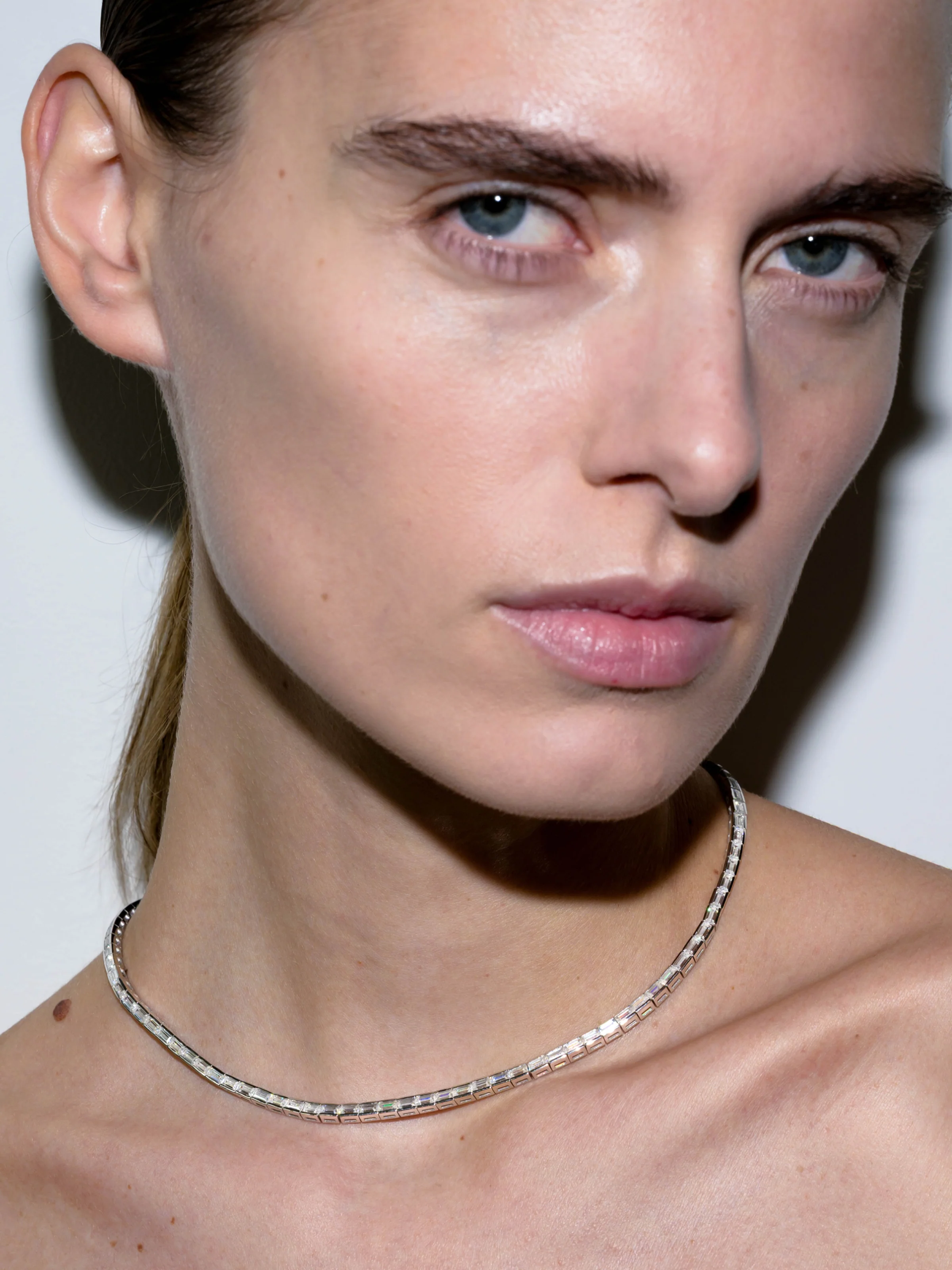 GIO RIVIÈRE NECKLACE IN MOISSANITE, STERLING SILVER - Image 3