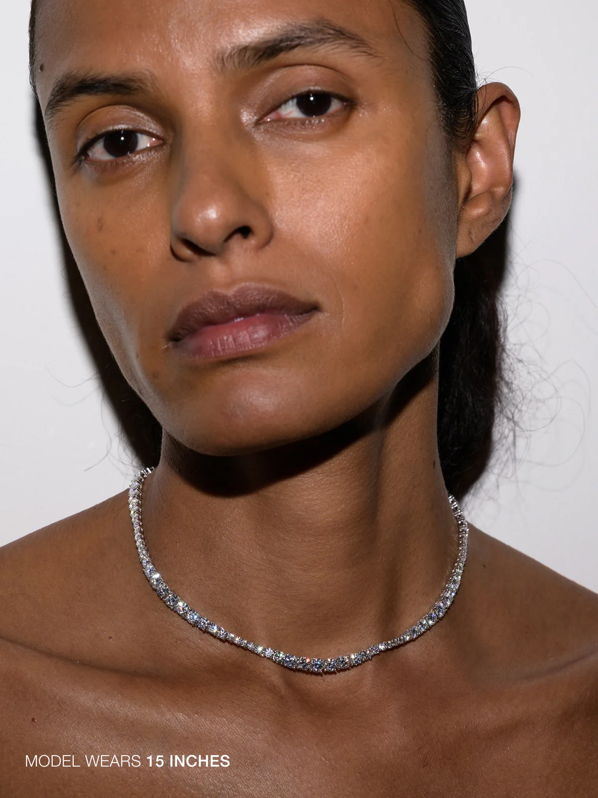 ISADORA RIVIÈRE NECKLACE IN MOISSANITE, STERLING SILVER - Image 4