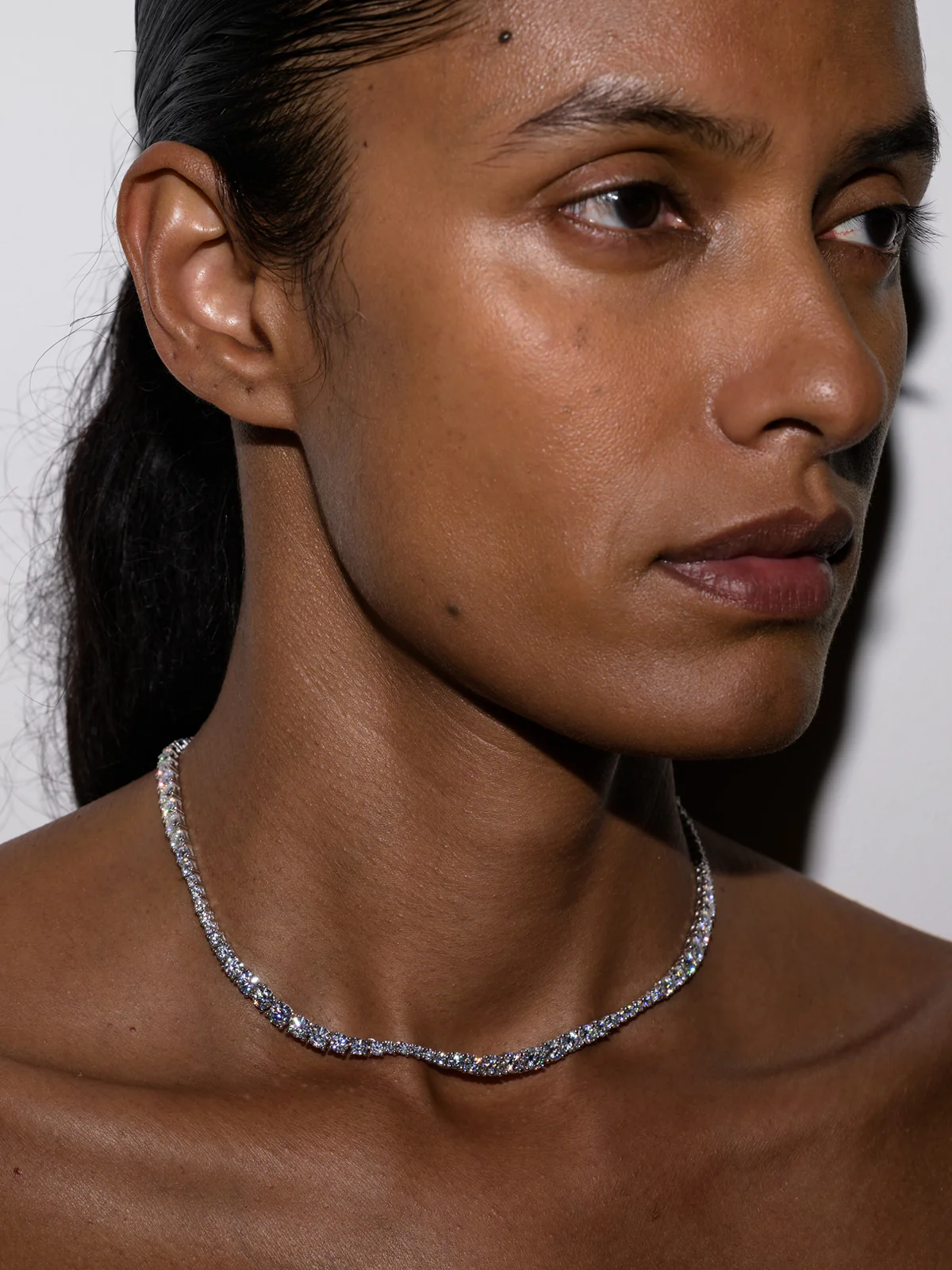 ISADORA RIVIÈRE NECKLACE IN MOISSANITE, STERLING SILVER - Image 5