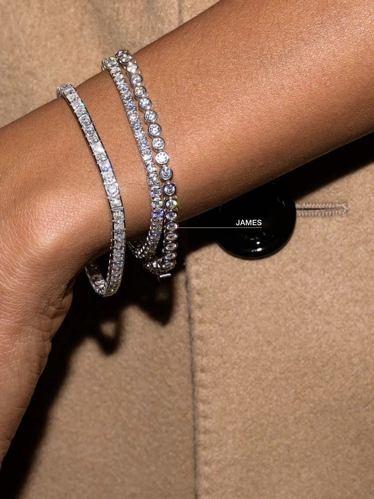 JAMES BEZEL RIVIÈRE BRACELET IN MOISSANITE, STERLING SILVER - Image 4