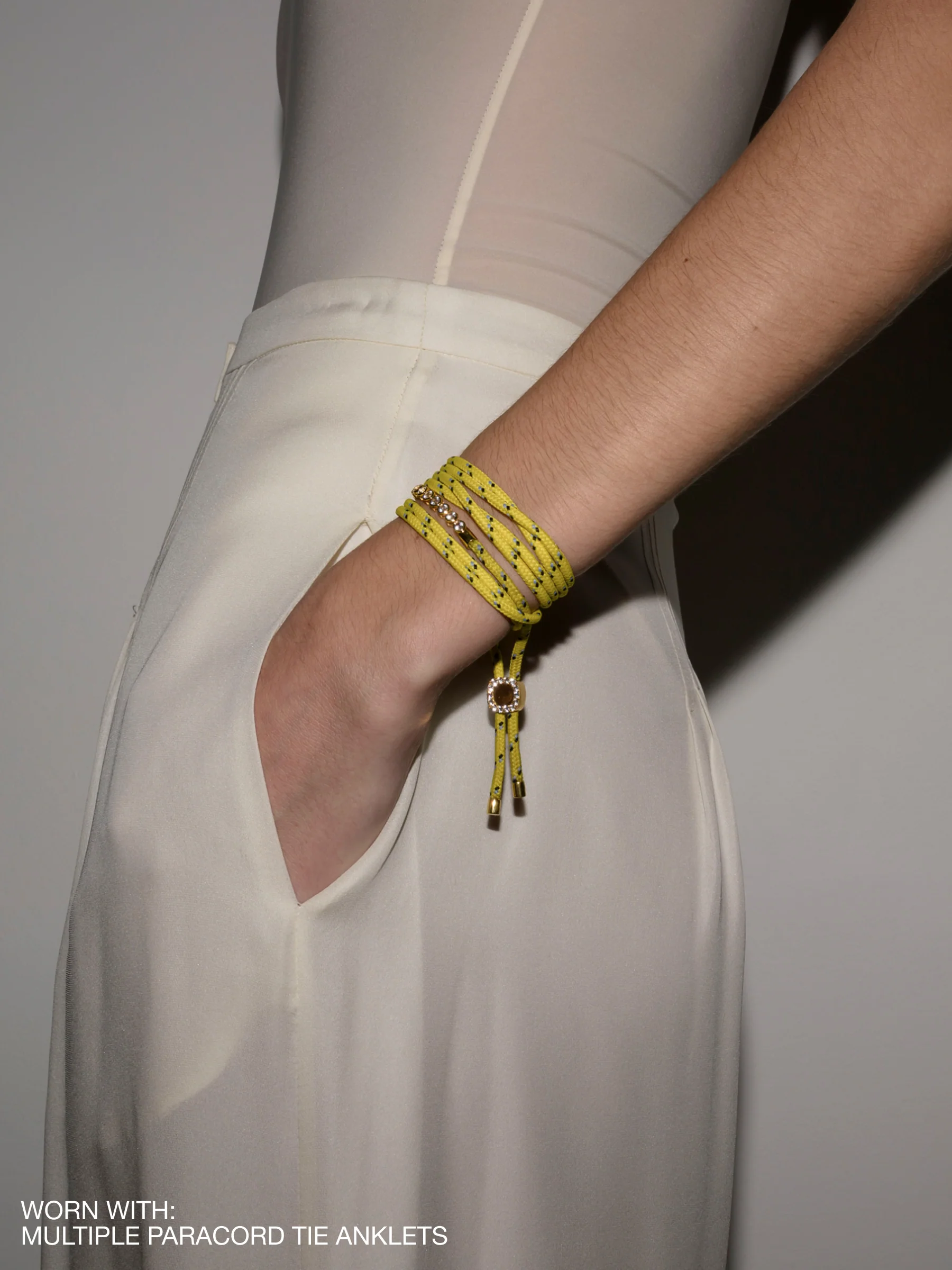 JAMES BEZEL JAUNE PARACORD BRACELET, GOLD, 18K GOLD VERMEIL - Image 6