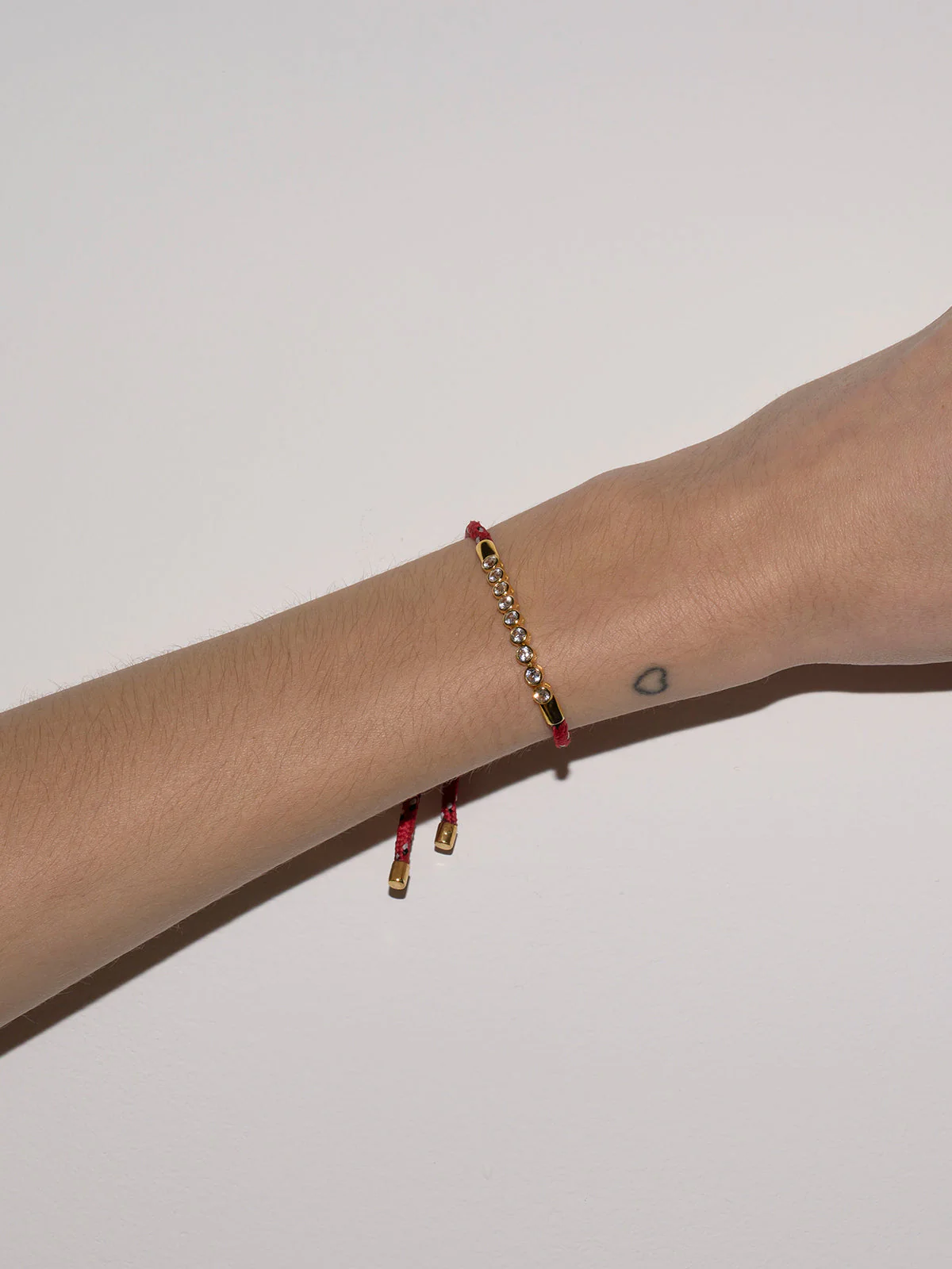 14K JAMES BEZEL ROUGE PARACORD BRACELET IN LAB DIAMOND, 14K WHITE GOLD - Image 4