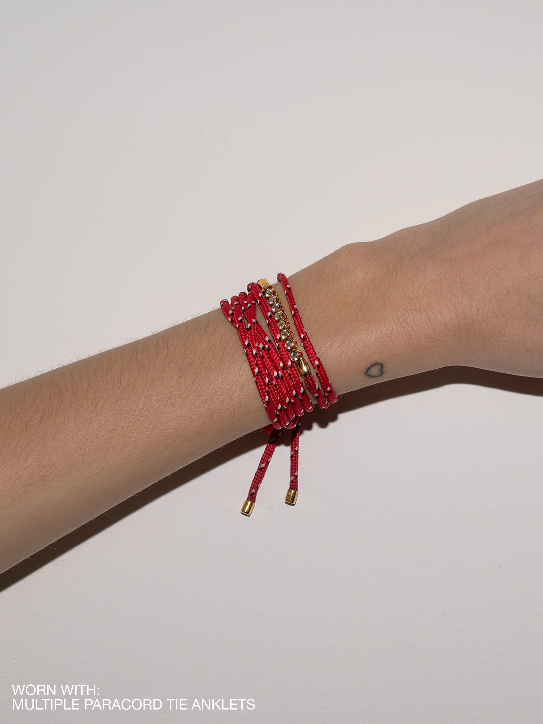 14K JAMES BEZEL ROUGE PARACORD BRACELET IN LAB DIAMOND, 14K WHITE GOLD - Image 6