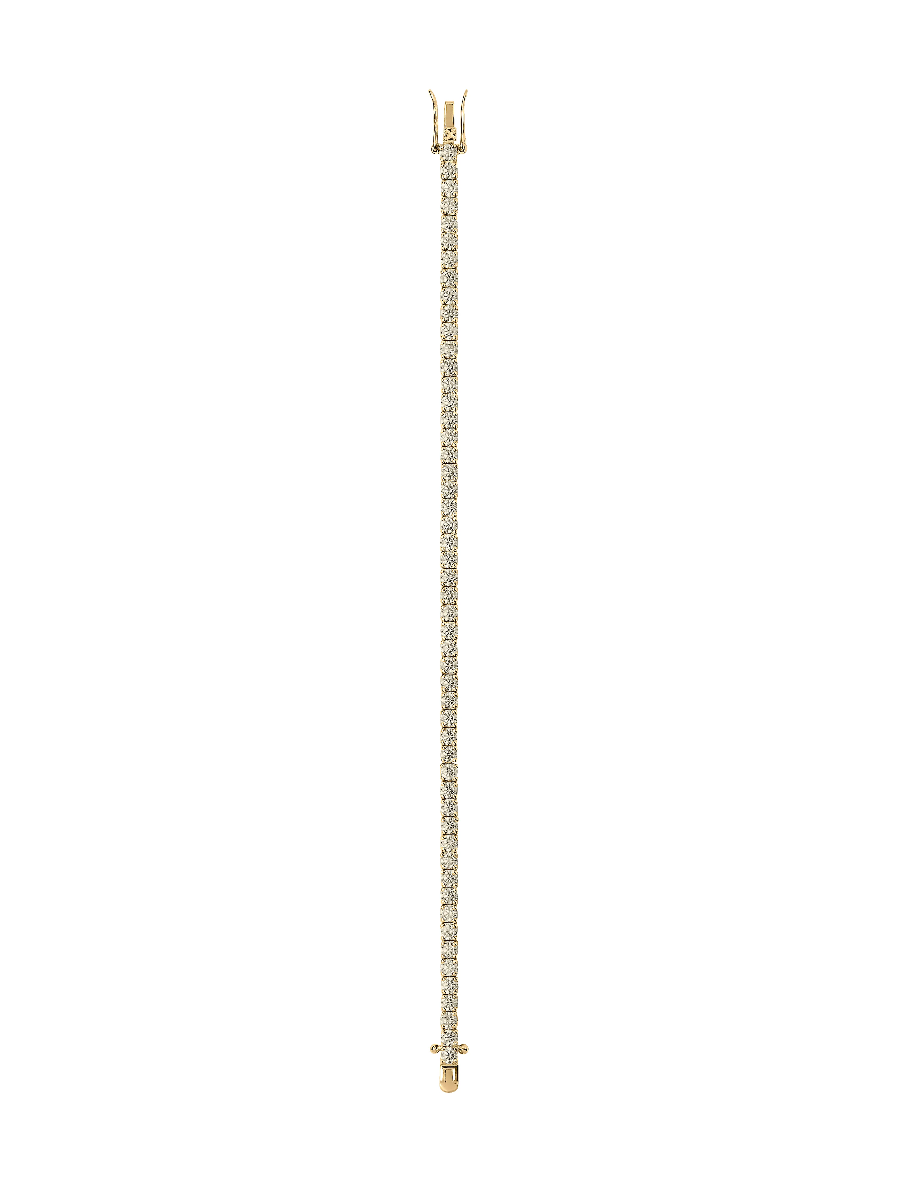 KATE RIVIÈRE BRACELET IN 3MM HONEY MOISSANITE, 18K GOLD VERMEIL