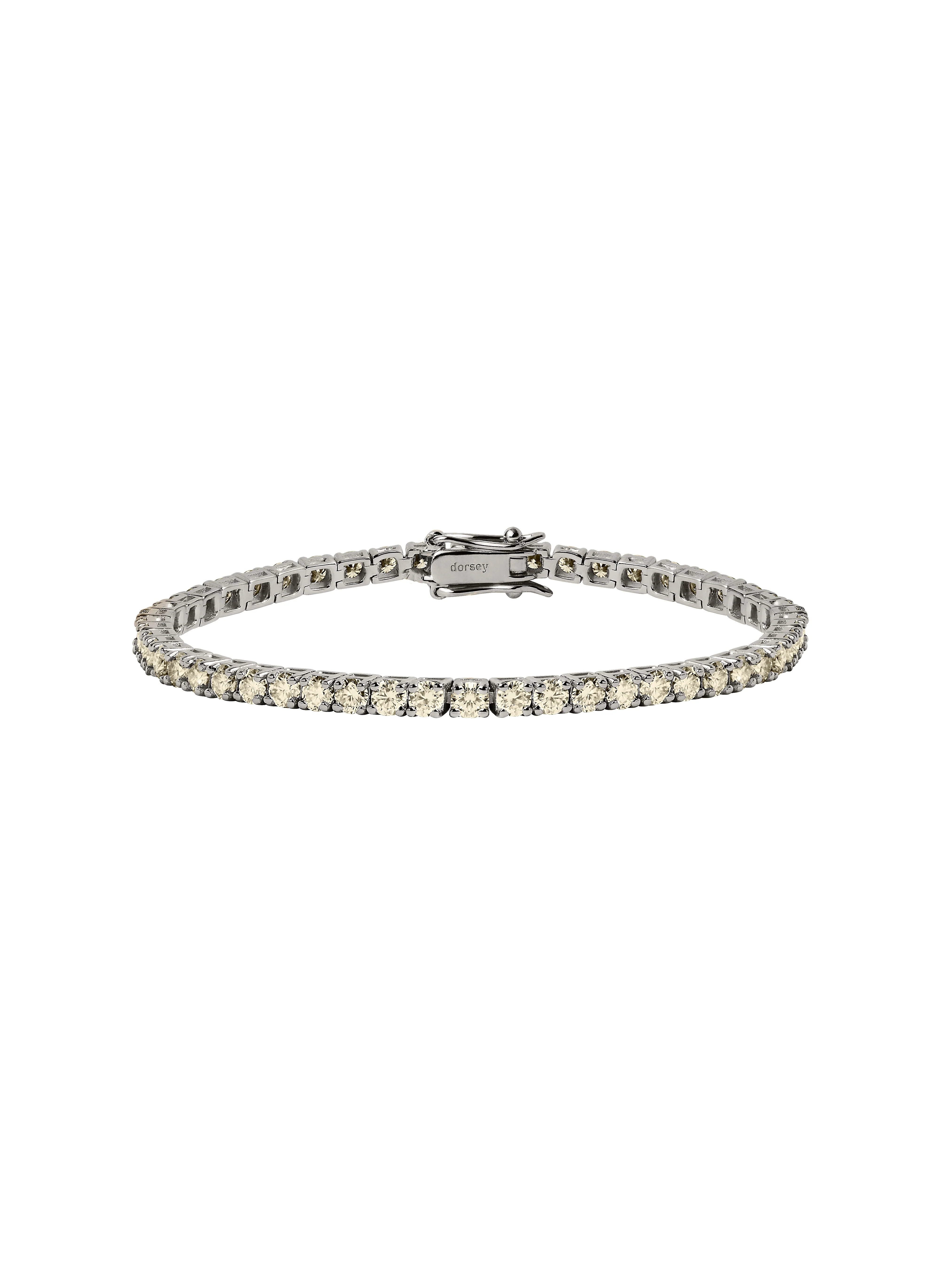 KATE RIVIÈRE BRACELET IN 3MM HONEY MOISSANITE, STERLING SILVER - Image 2