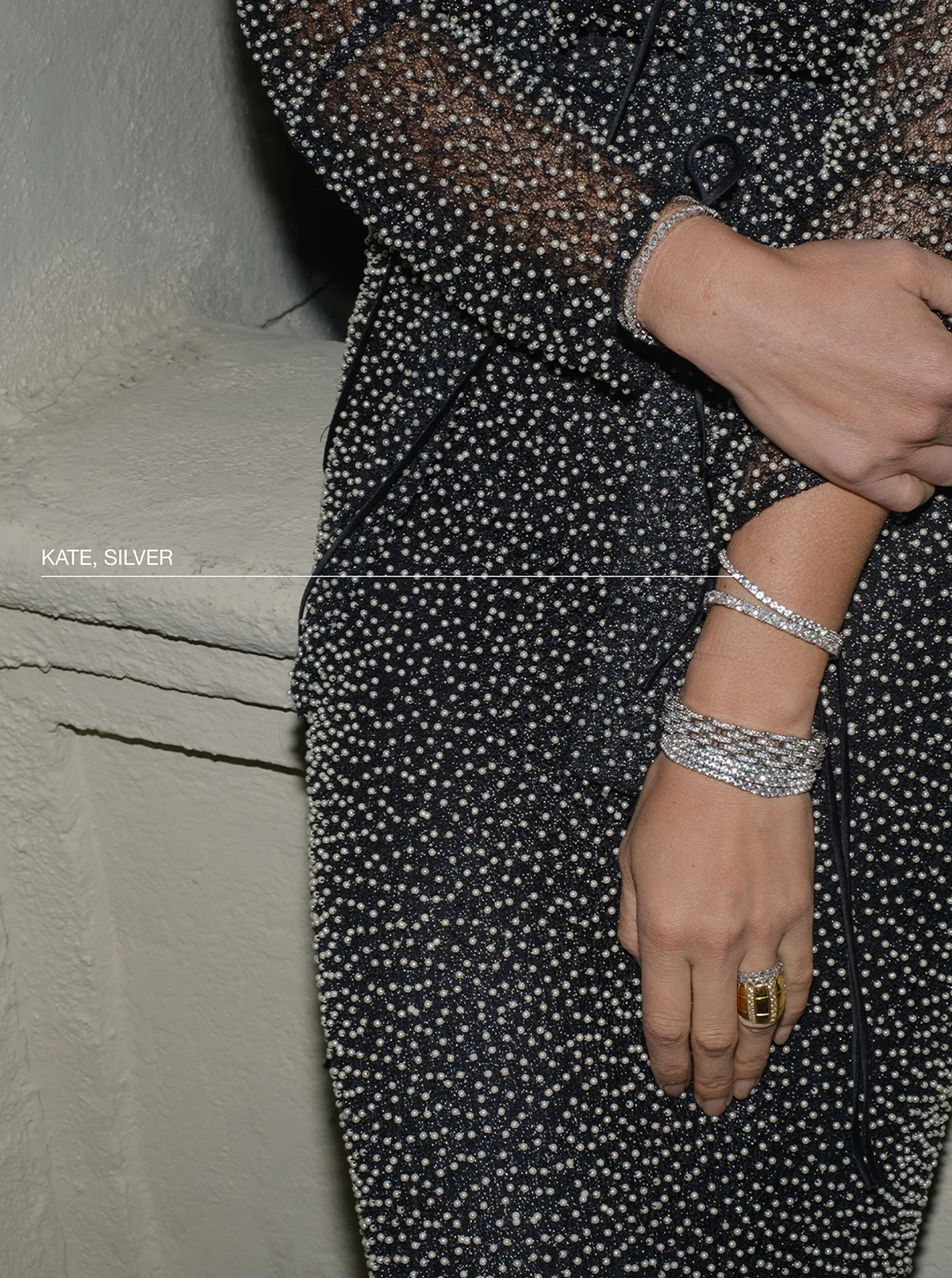 KATE RIVIÈRE BRACELET IN 3MM LAB WHITE SAPPHIRE, STERLING SILVER - Image 6