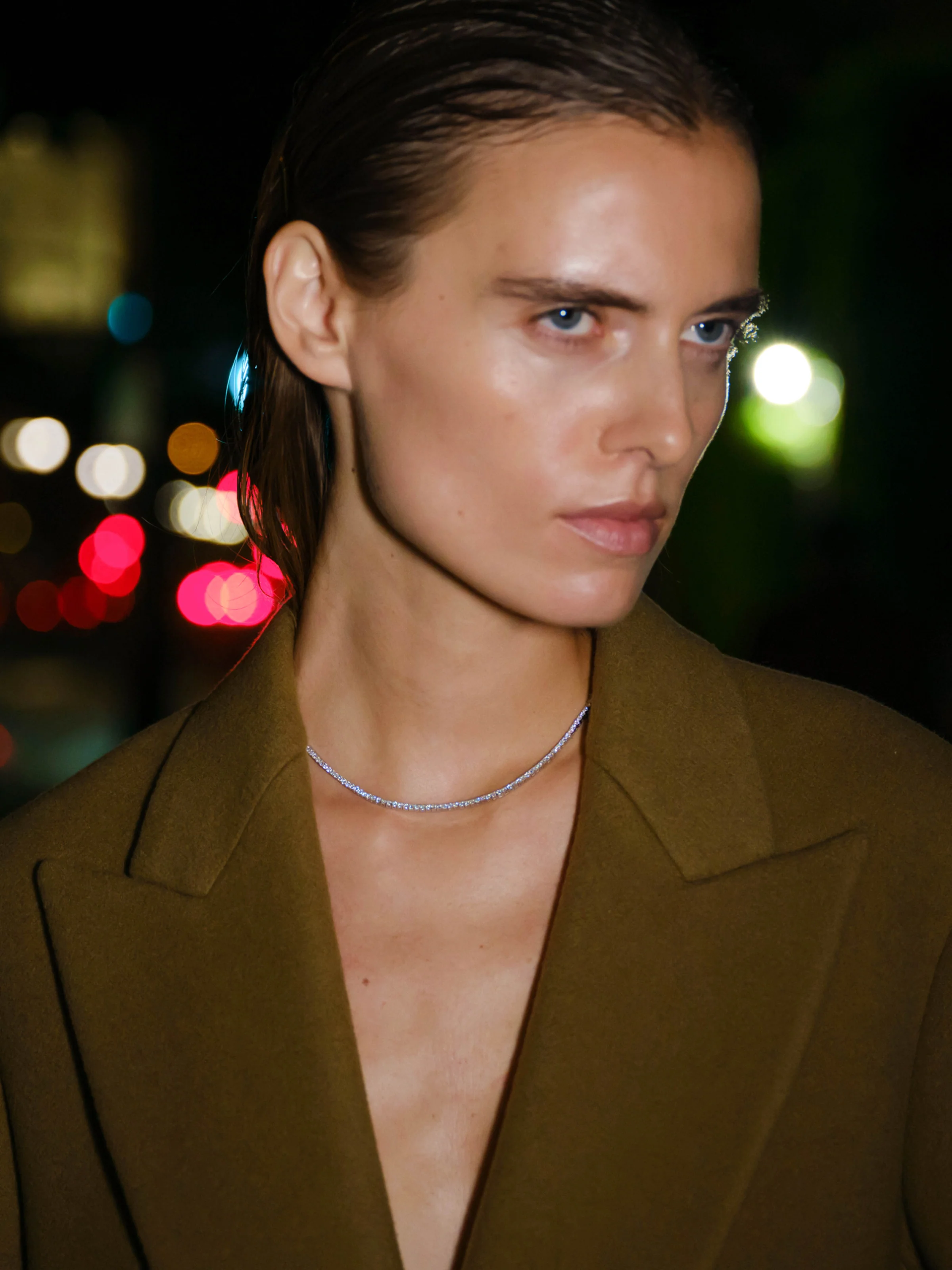 KATE RIVIÈRE NECKLACE IN 2MM MOISSANITE, STERLING SILVER - Image 4