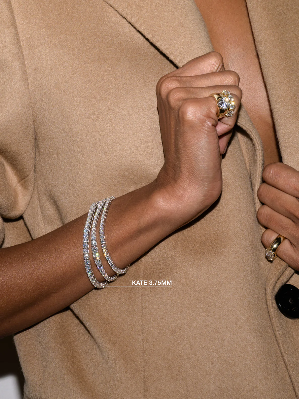 KATE RIVIÈRE BRACELET IN 3.75MM MOISSANITE, STERLING SILVER - Image 6