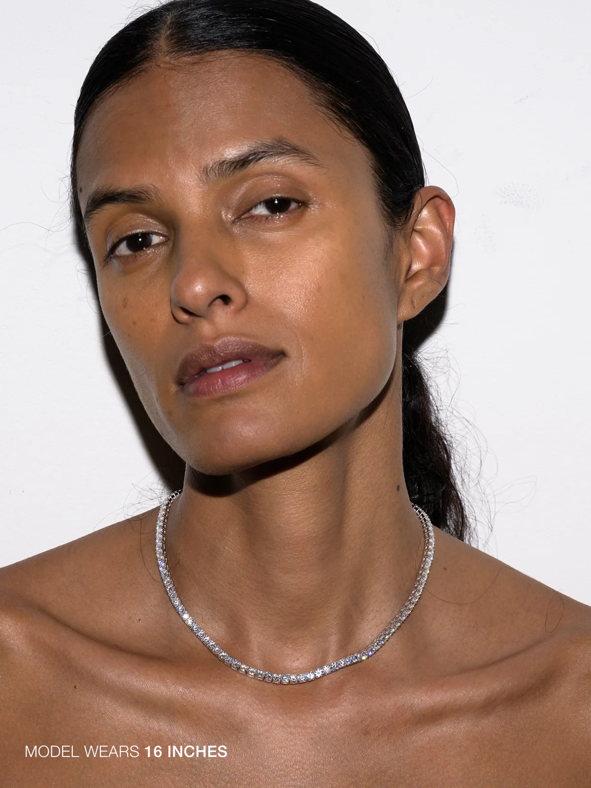 KATE RIVIÈRE NECKLACE IN 3.75MM MOISSANITE, STERLING SILVER - Image 4