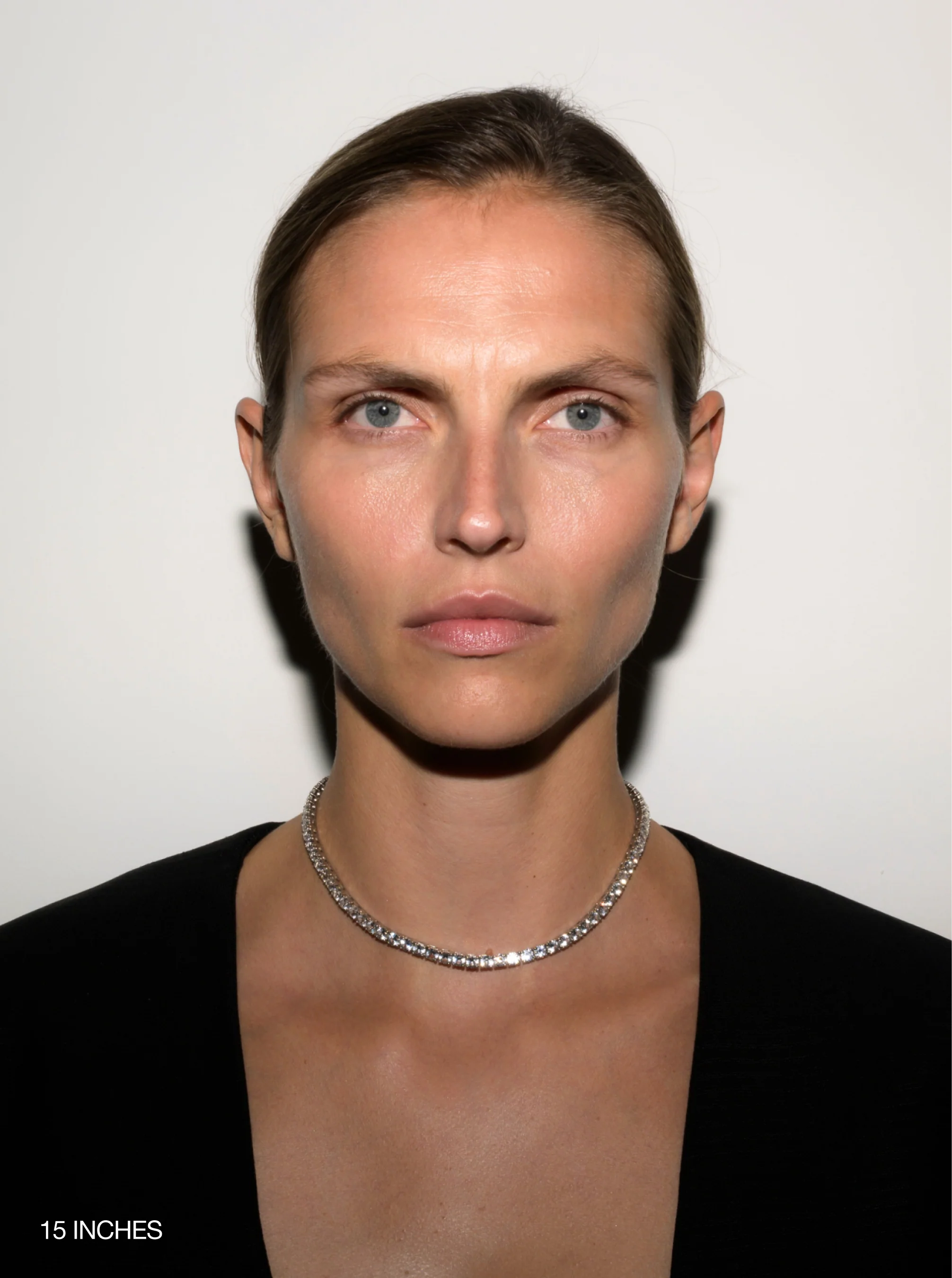 KATE RIVIÈRE NECKLACE IN 4.5MM LAB WHITE SAPPHIRE, STERLING SILVER - Image 3