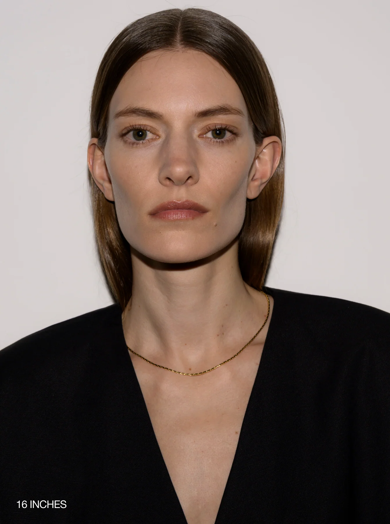 LINNEA NECKLACE WITH LAB DIAMOND ACCENT, 18K GOLD VERMEIL - Image 3