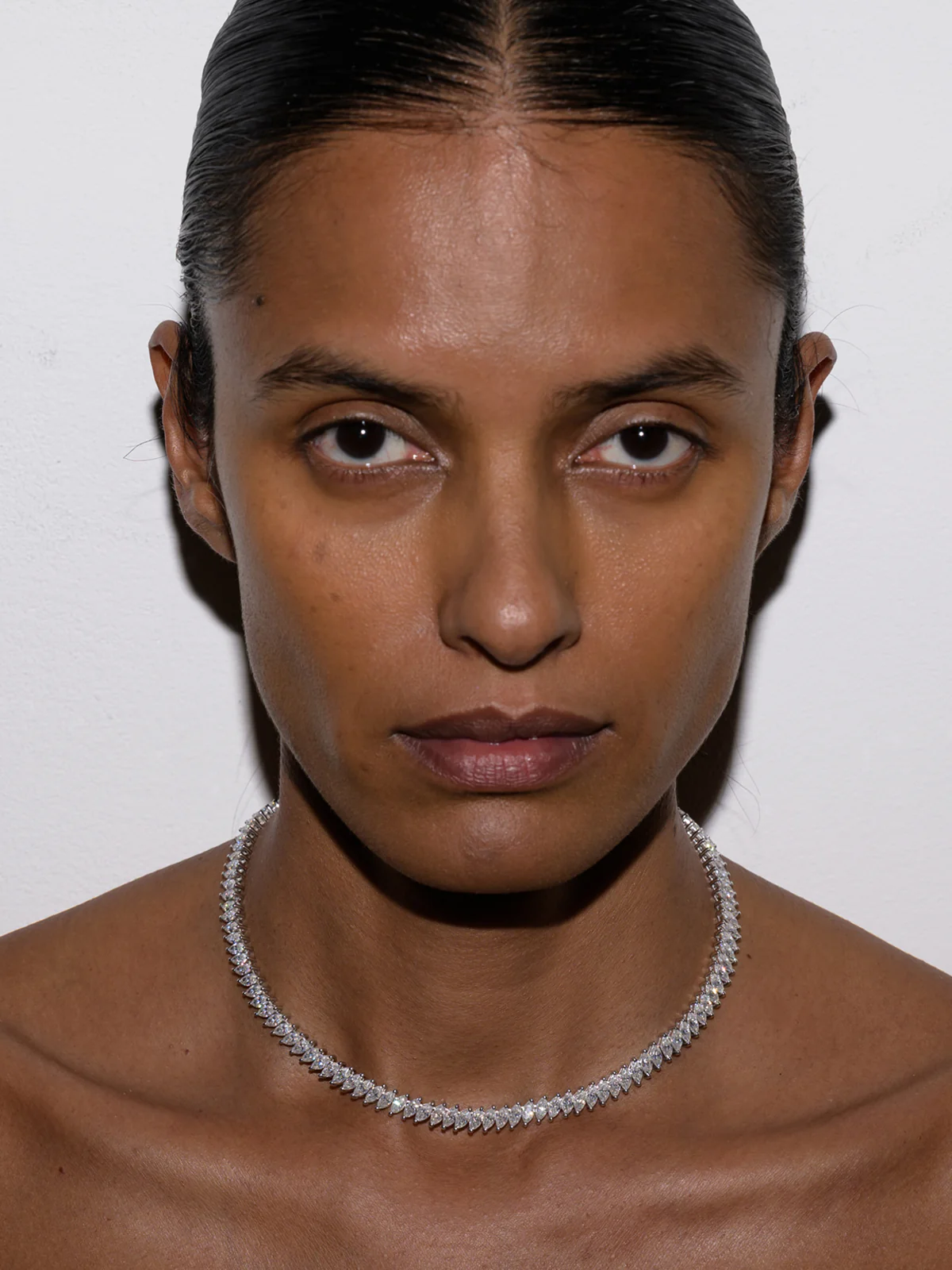 MARQUISE RIVIÈRE NECKLACE IN MOISSANITE, STERLING SILVER - Image 6