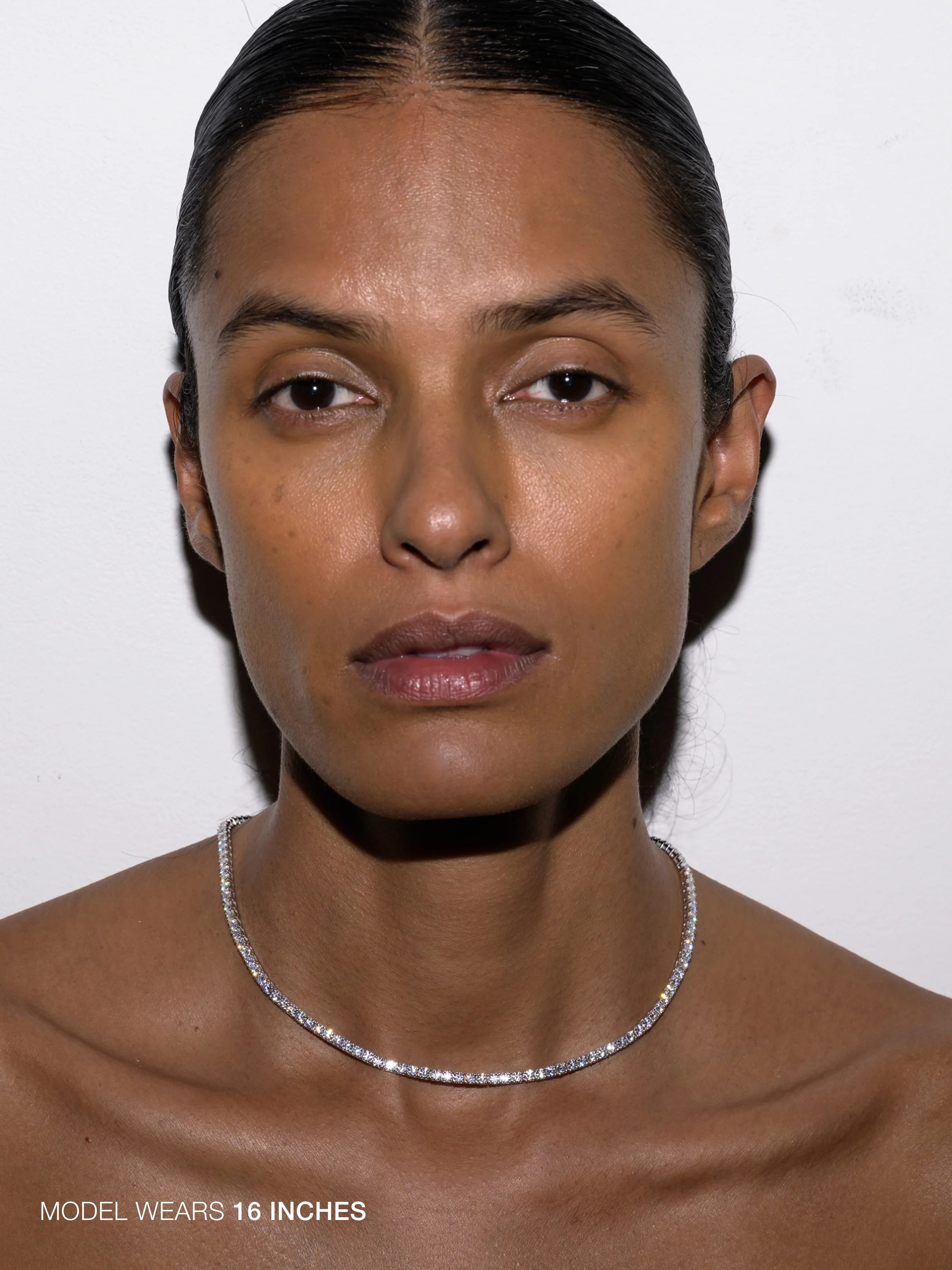 KATE RIVIÈRE NECKLACE IN 3MM MOISSANITE, STERLING SILVER - Image 3