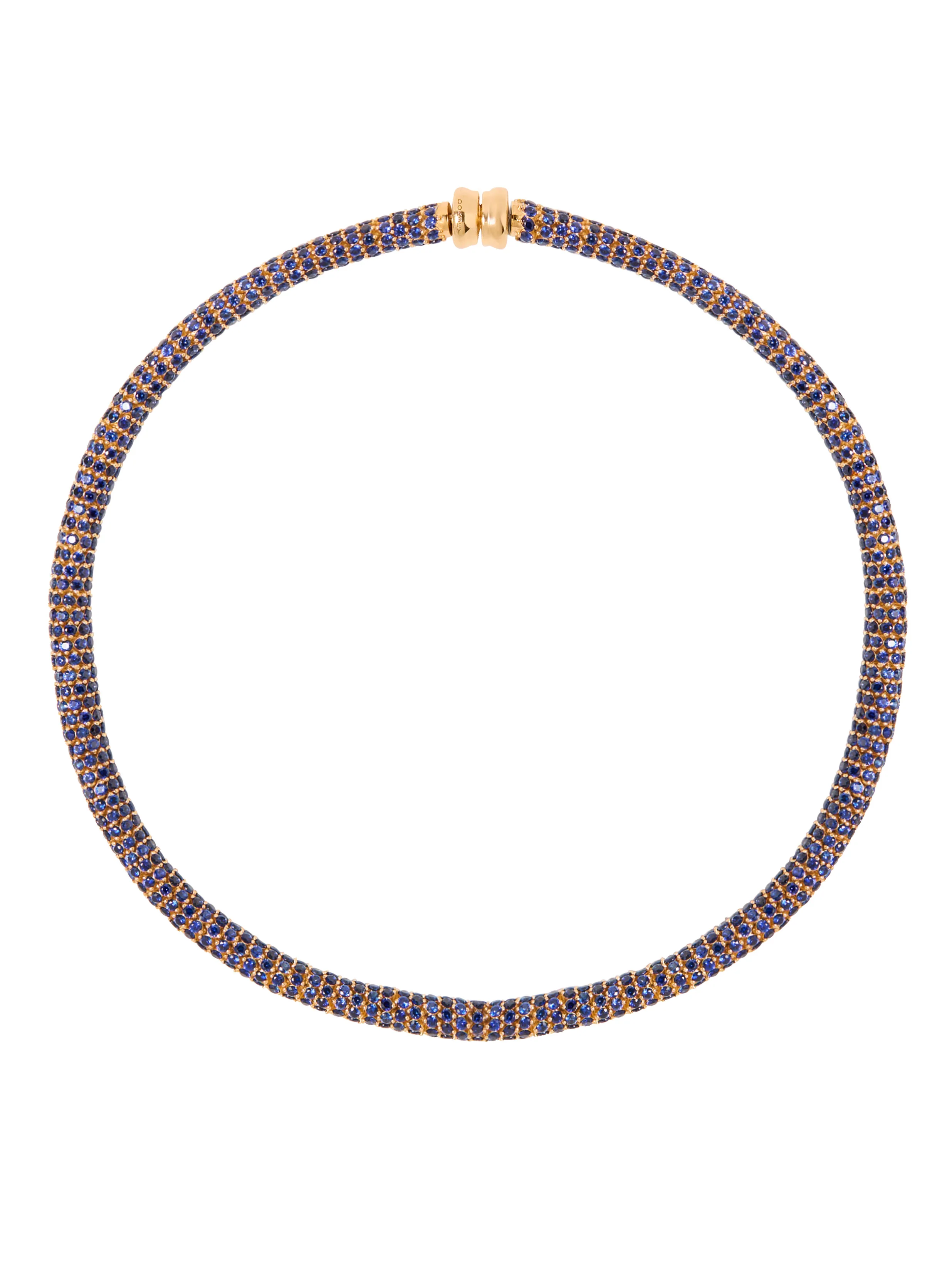 CELESTE NECKLACE IN LAB BLUE SAPPHIRE, 18K GOLD VERMEIL