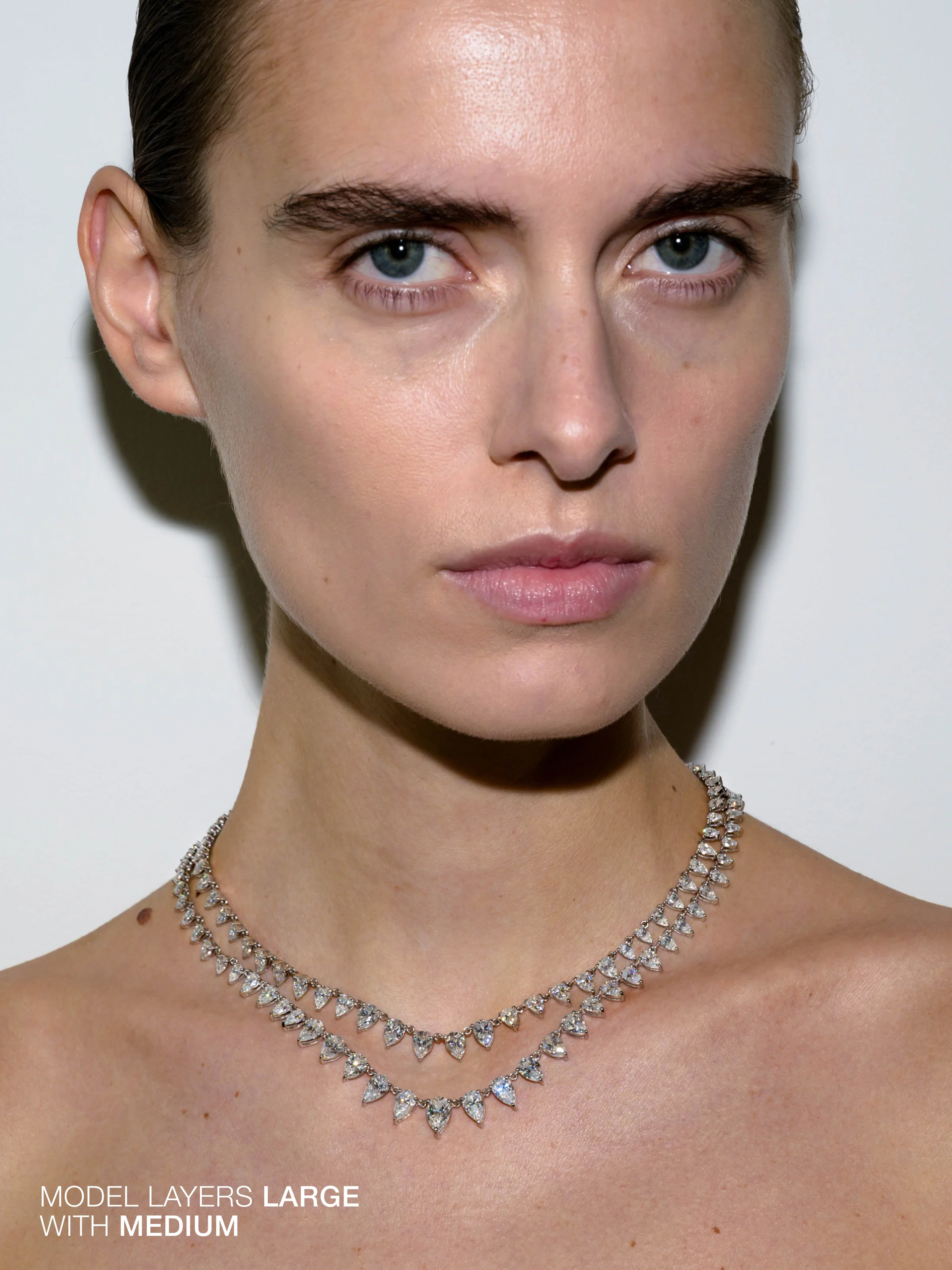 BELLAMY RIVIÈRE NECKLACE IN MOISSANITE, STERLING SILVER - Image 3