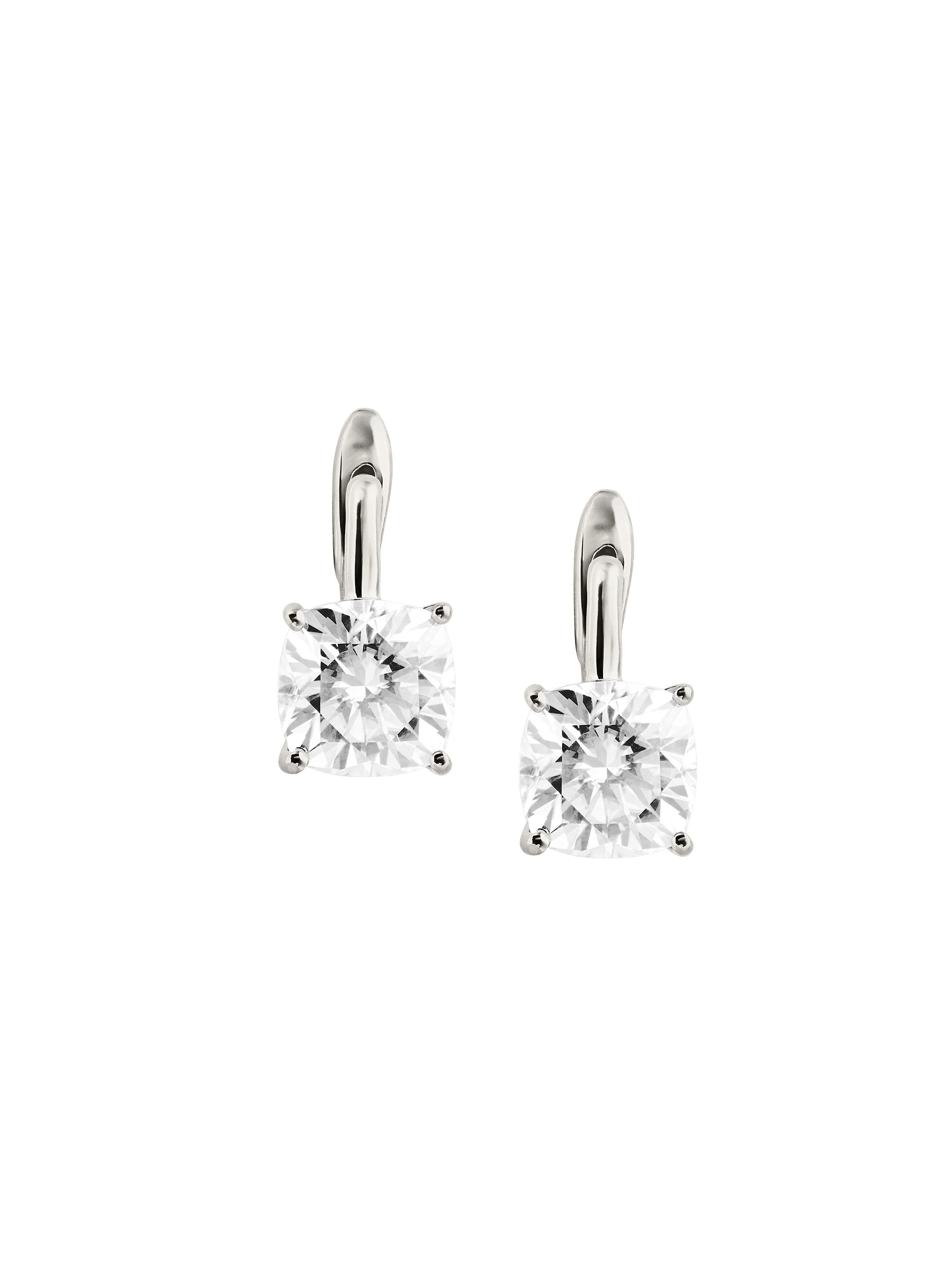 PORTER CUSHION-CUT EARRINGS IN MOISSANITE, STERLING SILVER