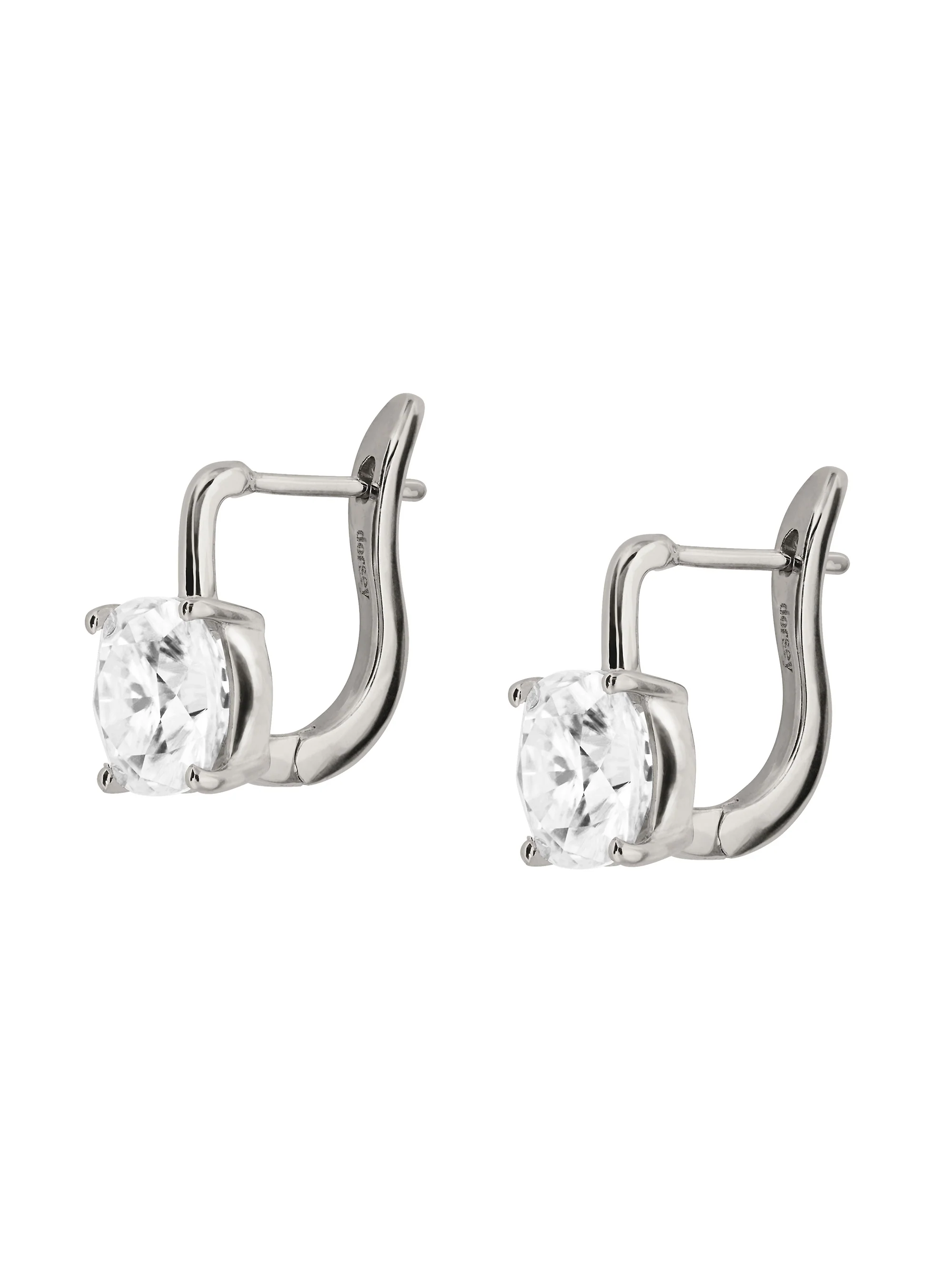 PORTER CUSHION-CUT EARRINGS IN MOISSANITE, STERLING SILVER - Image 2