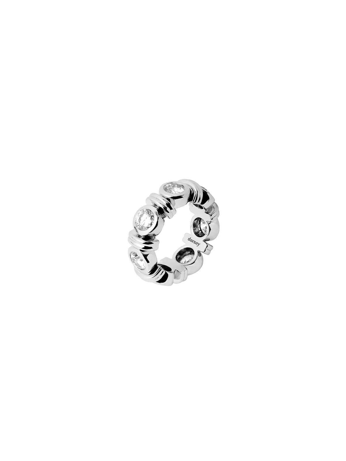 RHEN ROUND-CUT RING IN MOISSANITE, STERLING SILVER - Image 2