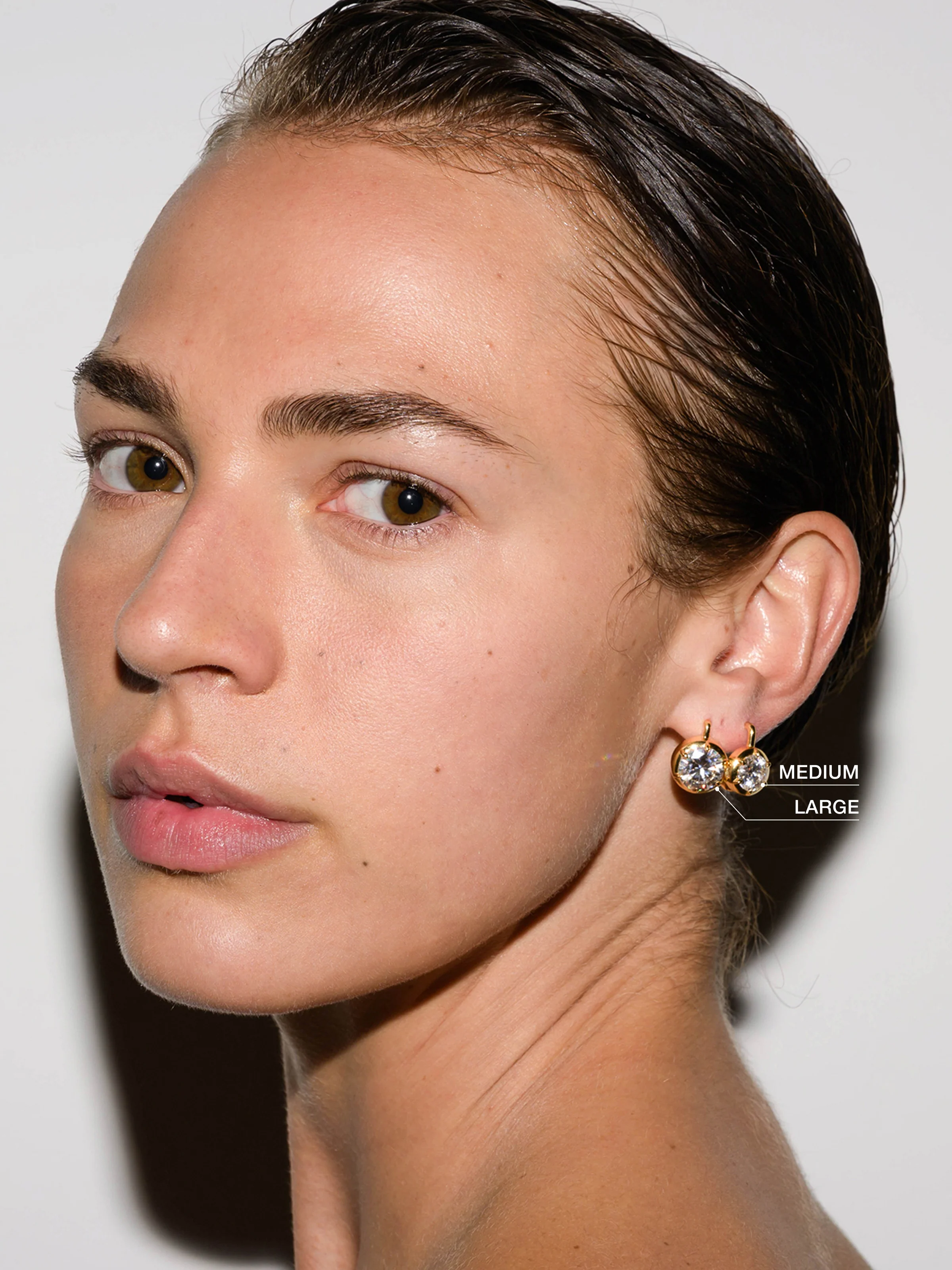MAXWELL EARRINGS IN MOISSANITE, STERLING SILVER - Image 3