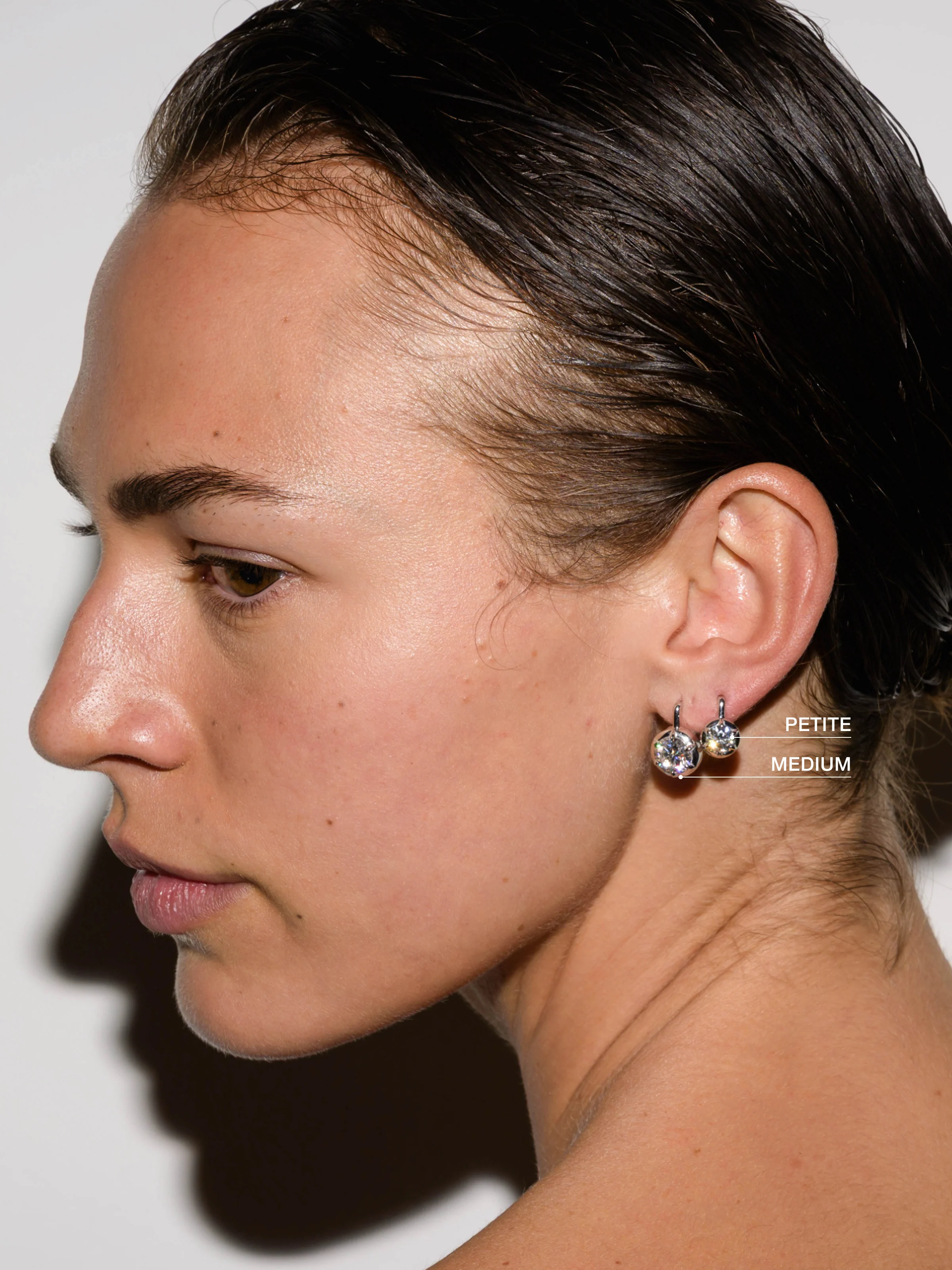 MAXWELL EARRINGS IN MOISSANITE, STERLING SILVER - Image 5
