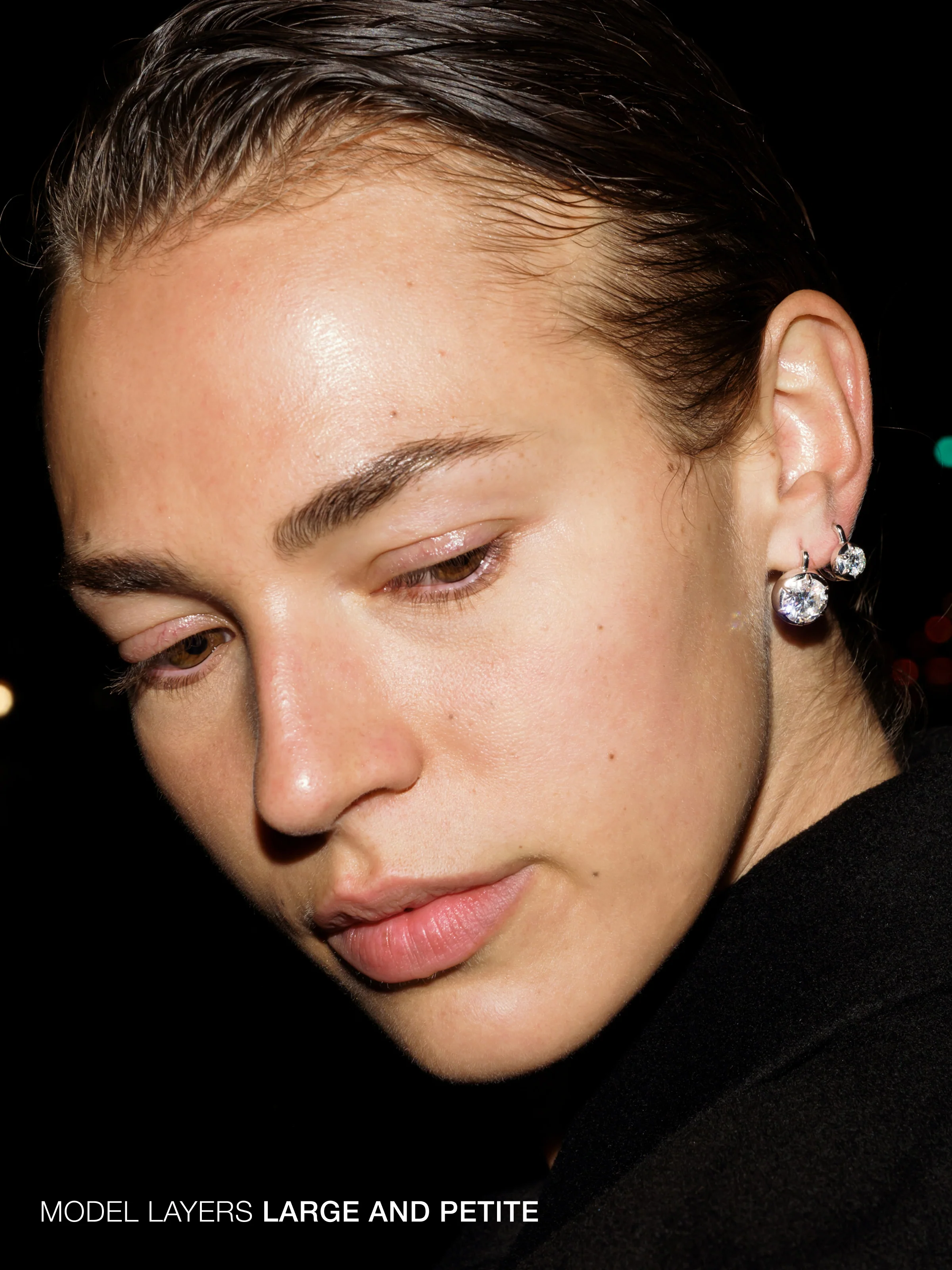 MAXWELL EARRINGS IN MOISSANITE, STERLING SILVER - Image 6