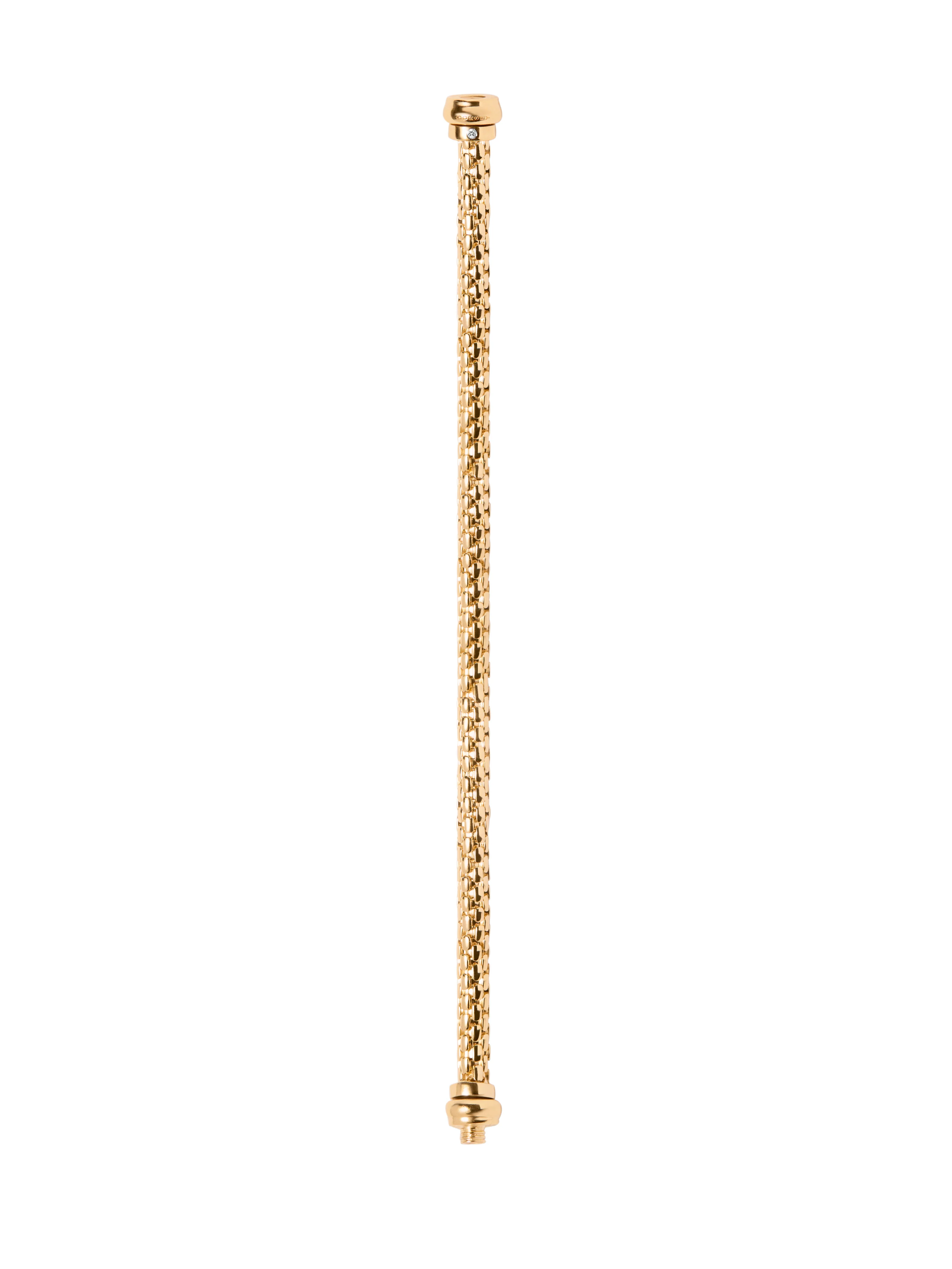 PETITE CASTA ANKLET WITH LAB DIAMOND ACCENT, 18K GOLD VERMEIL - Image 2