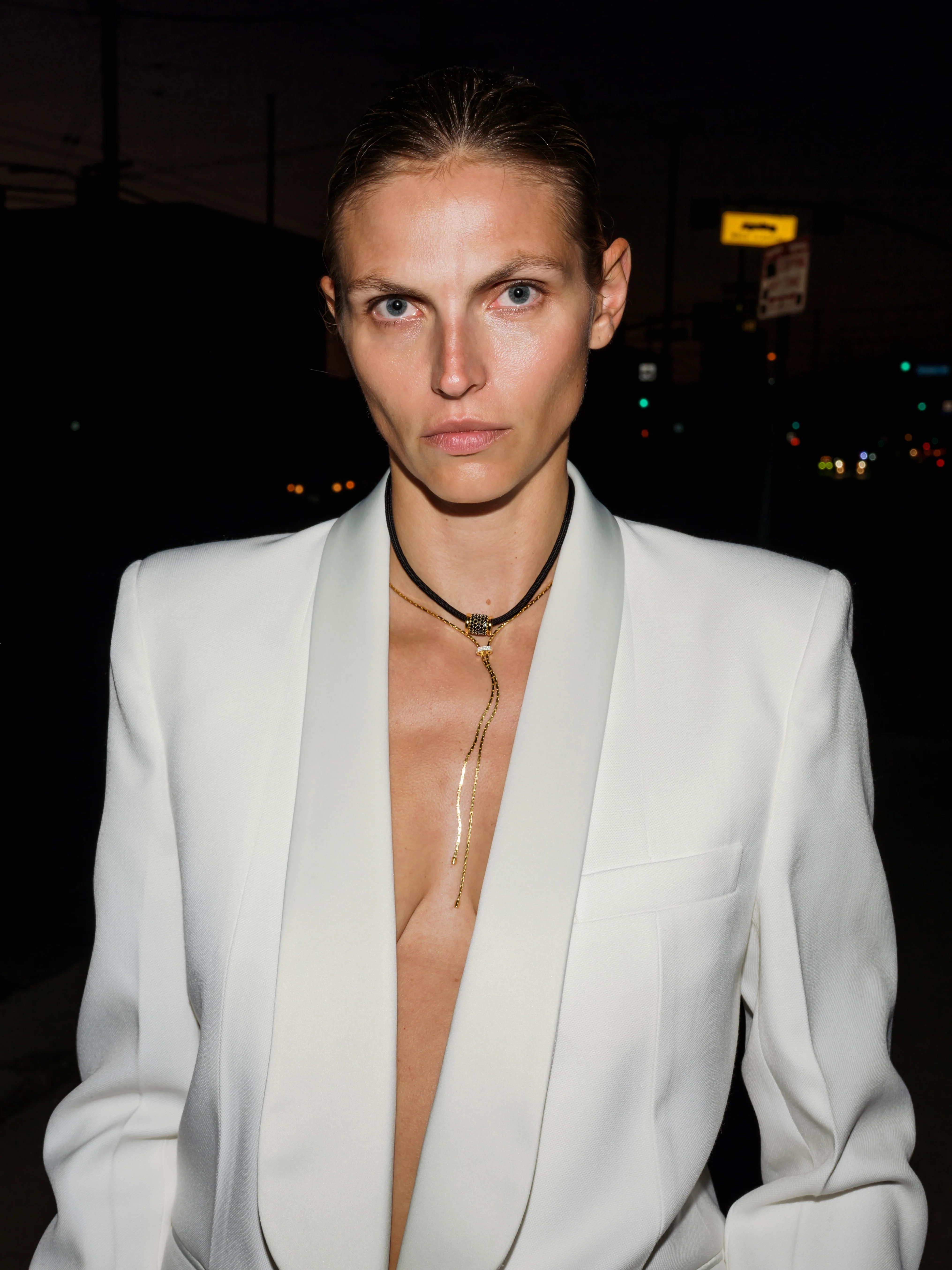 YVES NOIR PARACORD NECKLACE IN NANO ONYX, 18K GOLD VERMEIL - Image 4